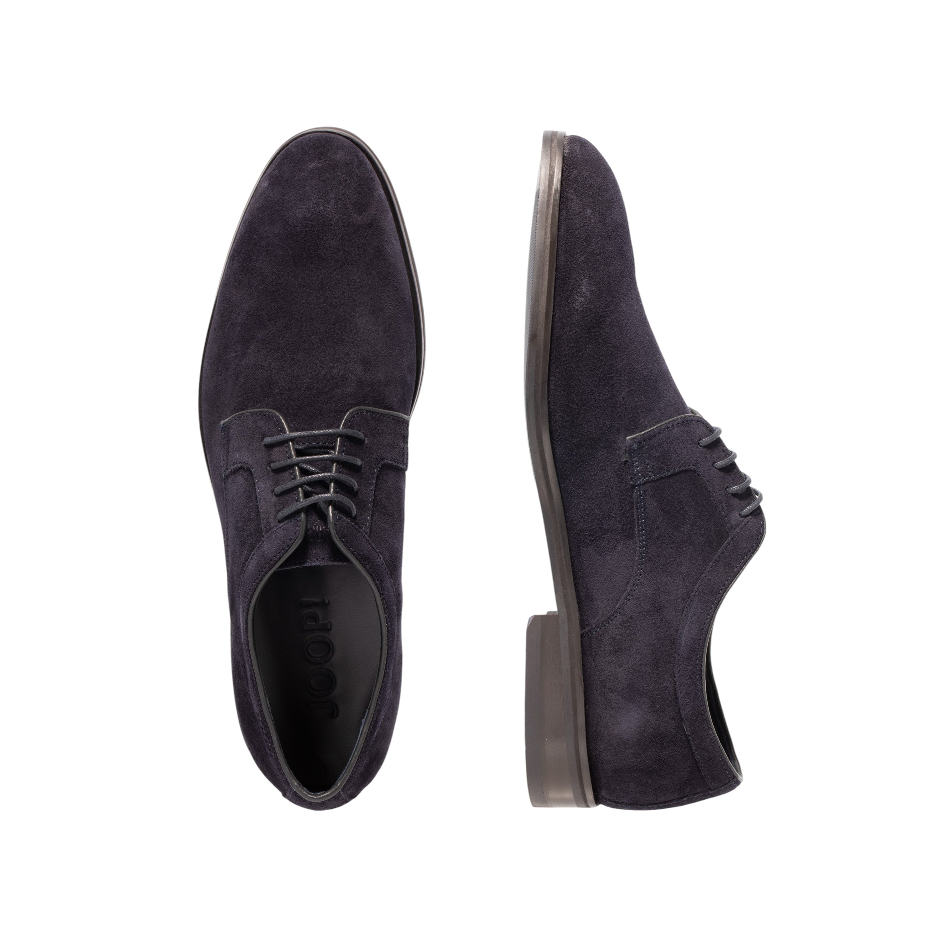 Schnürschuh Herren Sneaker Veloursleder Logo-Prägung