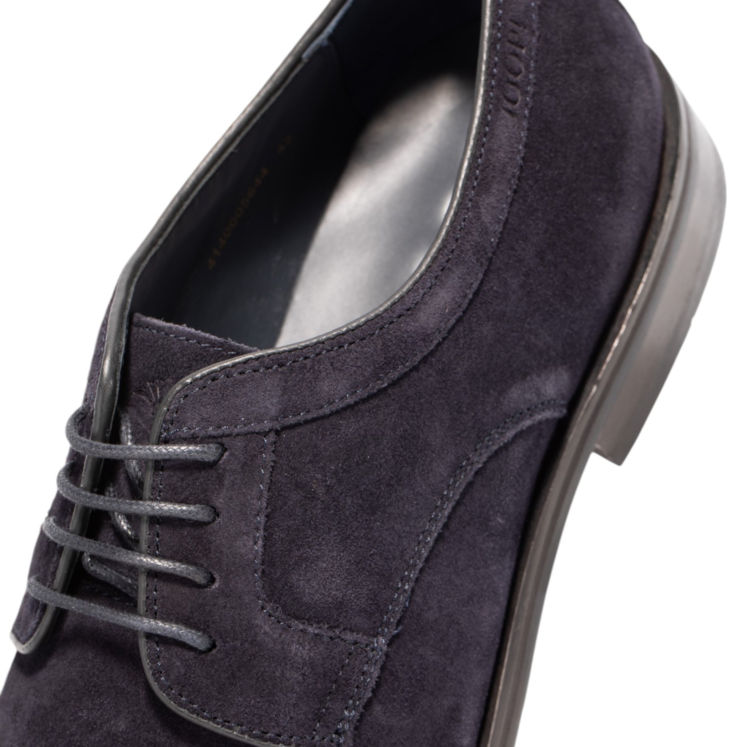 Schnürschuh Herren Sneaker Veloursleder Logo-Prägung
