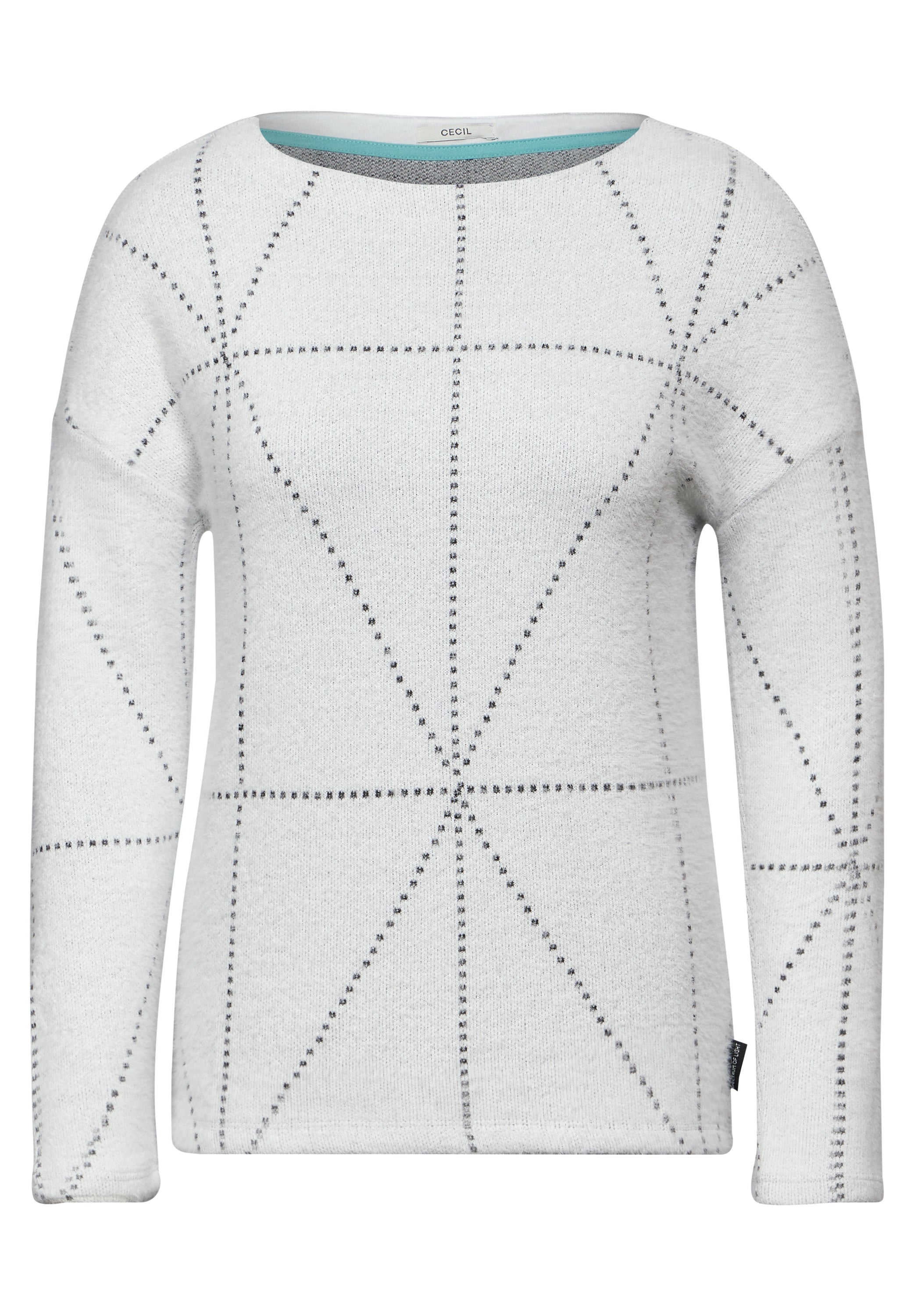 CECIL Langarmshirt Damen Kuscheliges Federgarn