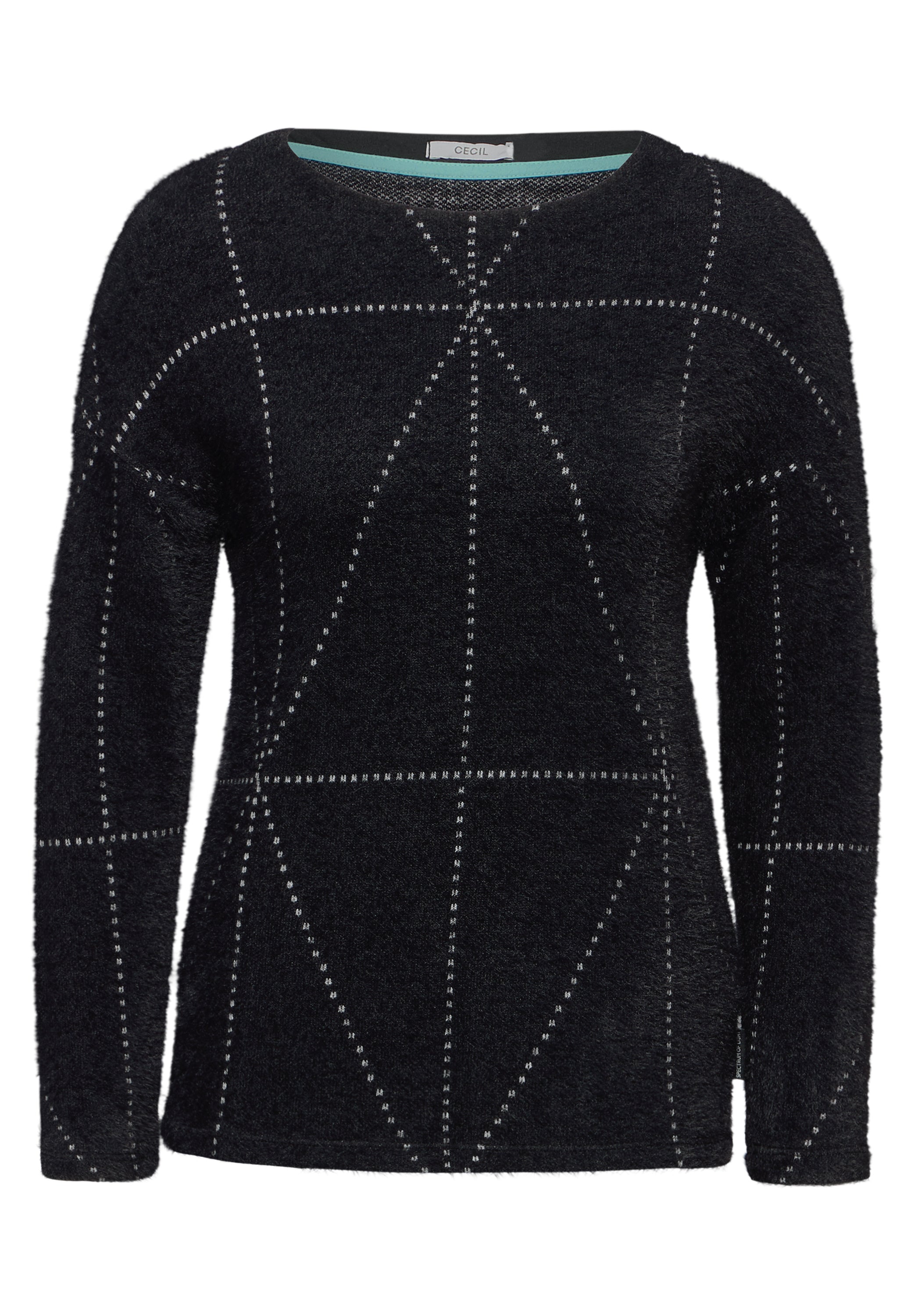 CECIL Langarmshirt Damen Kuscheliges Federgarn