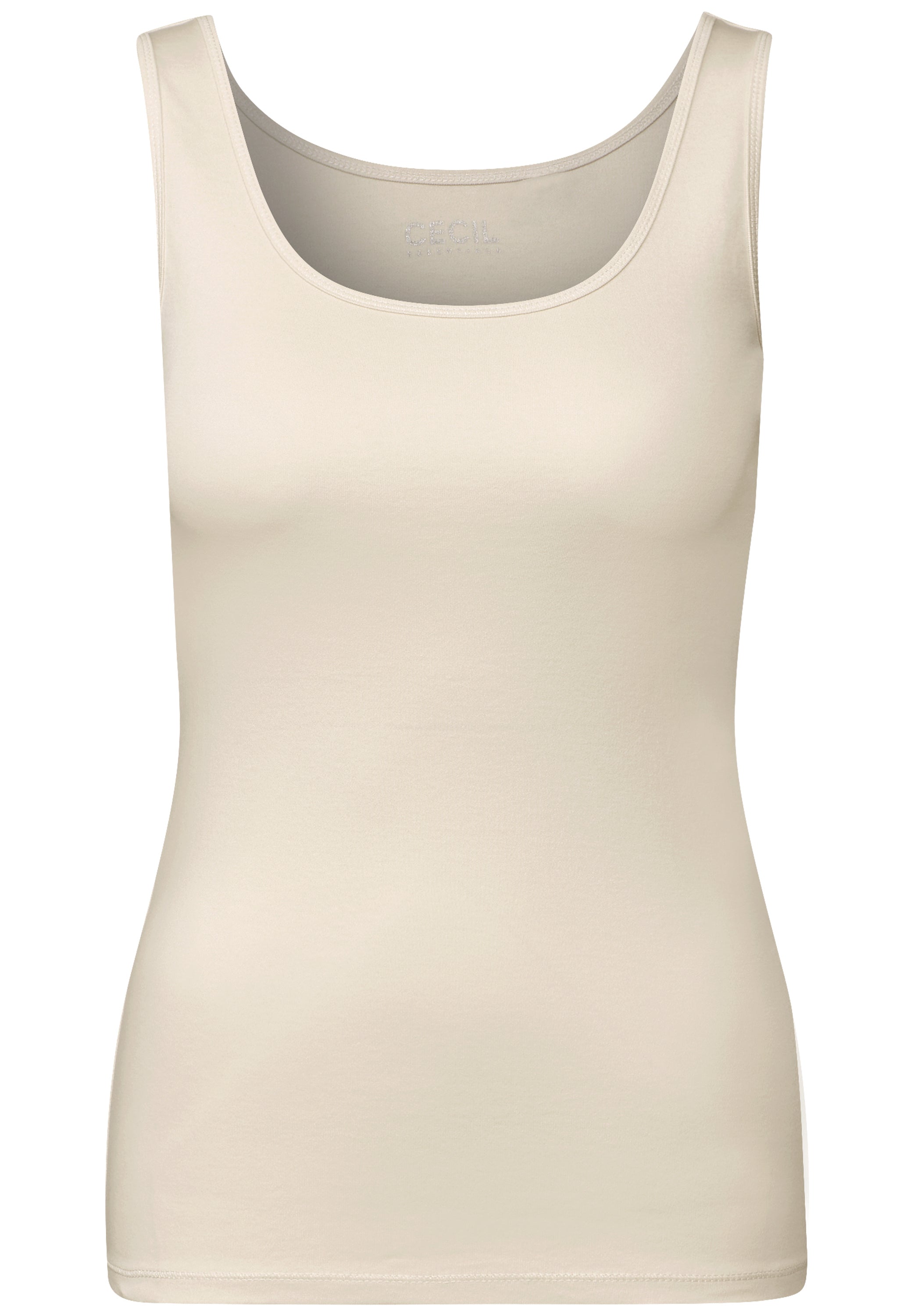 CECIL Basic Top Damen Ärmellos Baumwolle