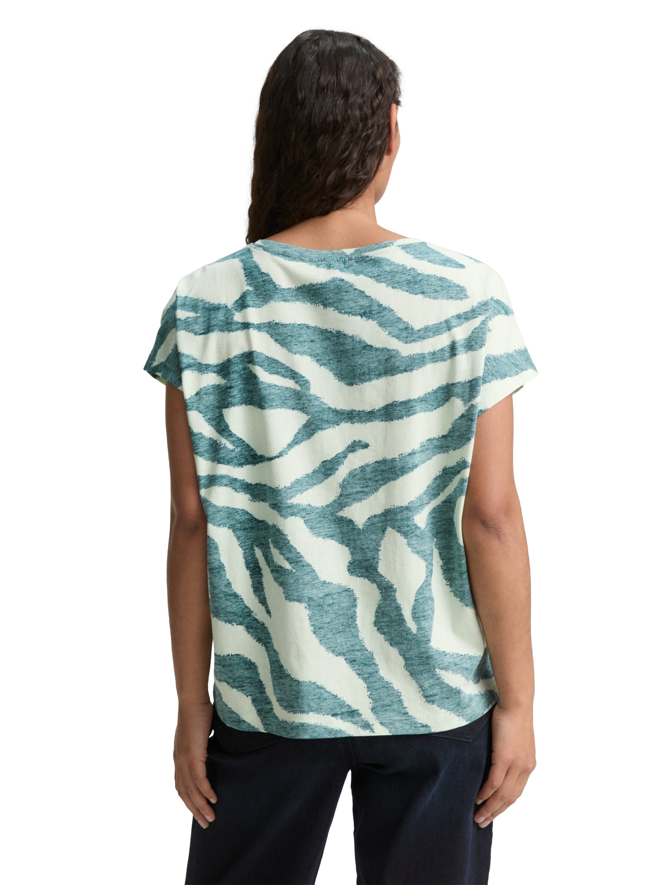 Tom Tailor Denim T-Shirt Erwachsene Inside-Out-Print