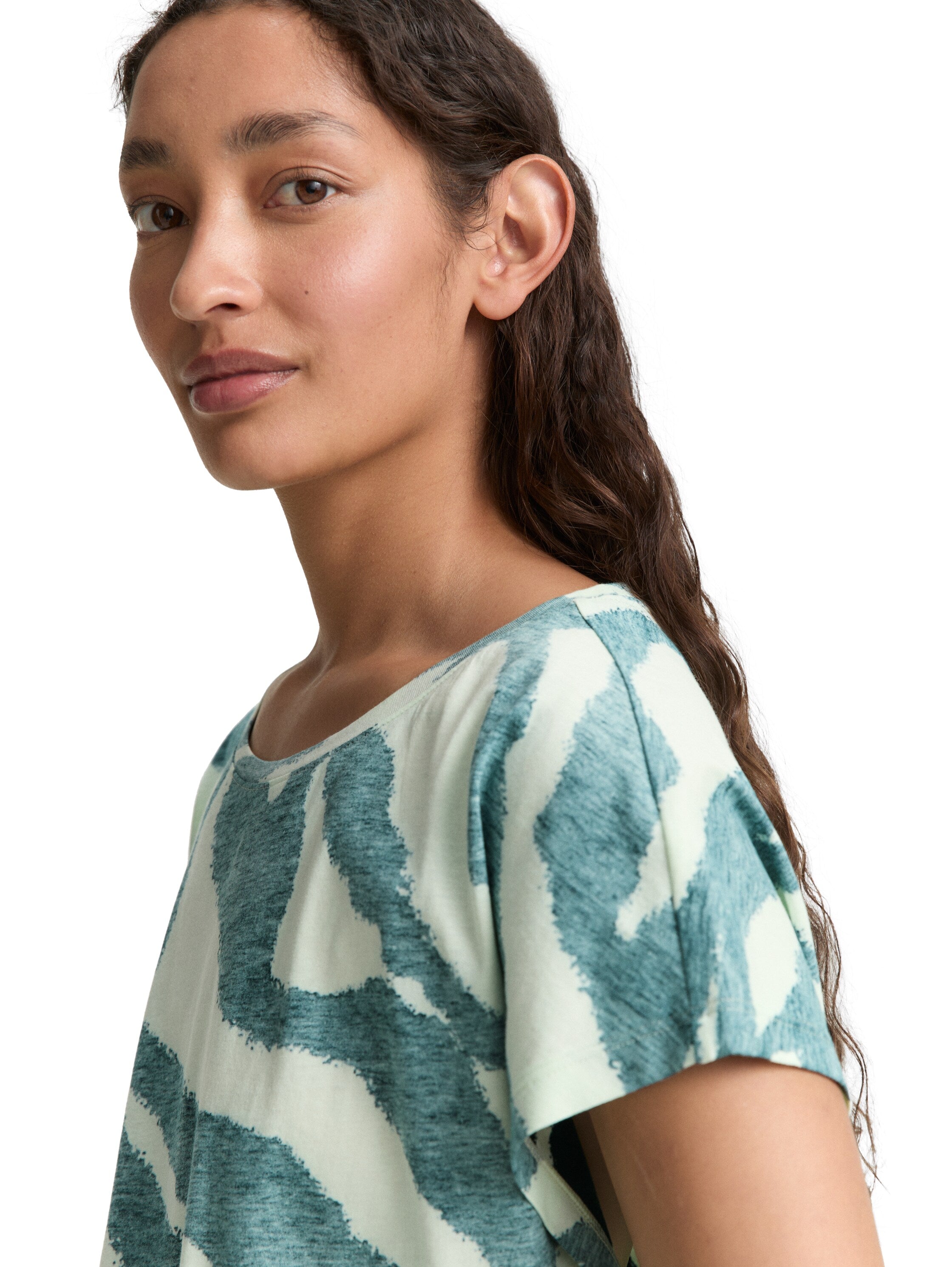 Tom Tailor Denim T-Shirt Erwachsene Inside-Out-Print