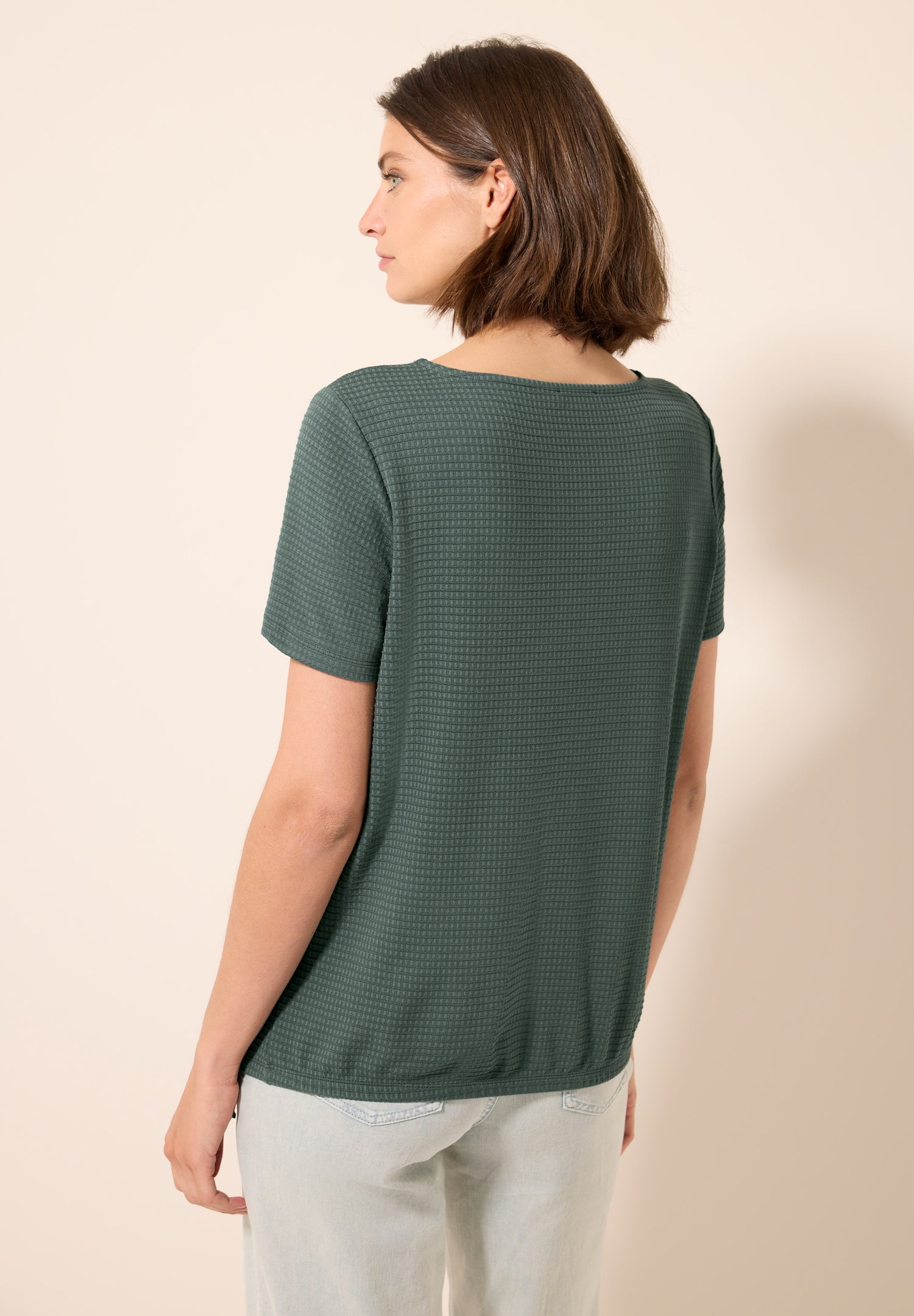 CECIL Sommershirt Damen mit Knoten-Detail