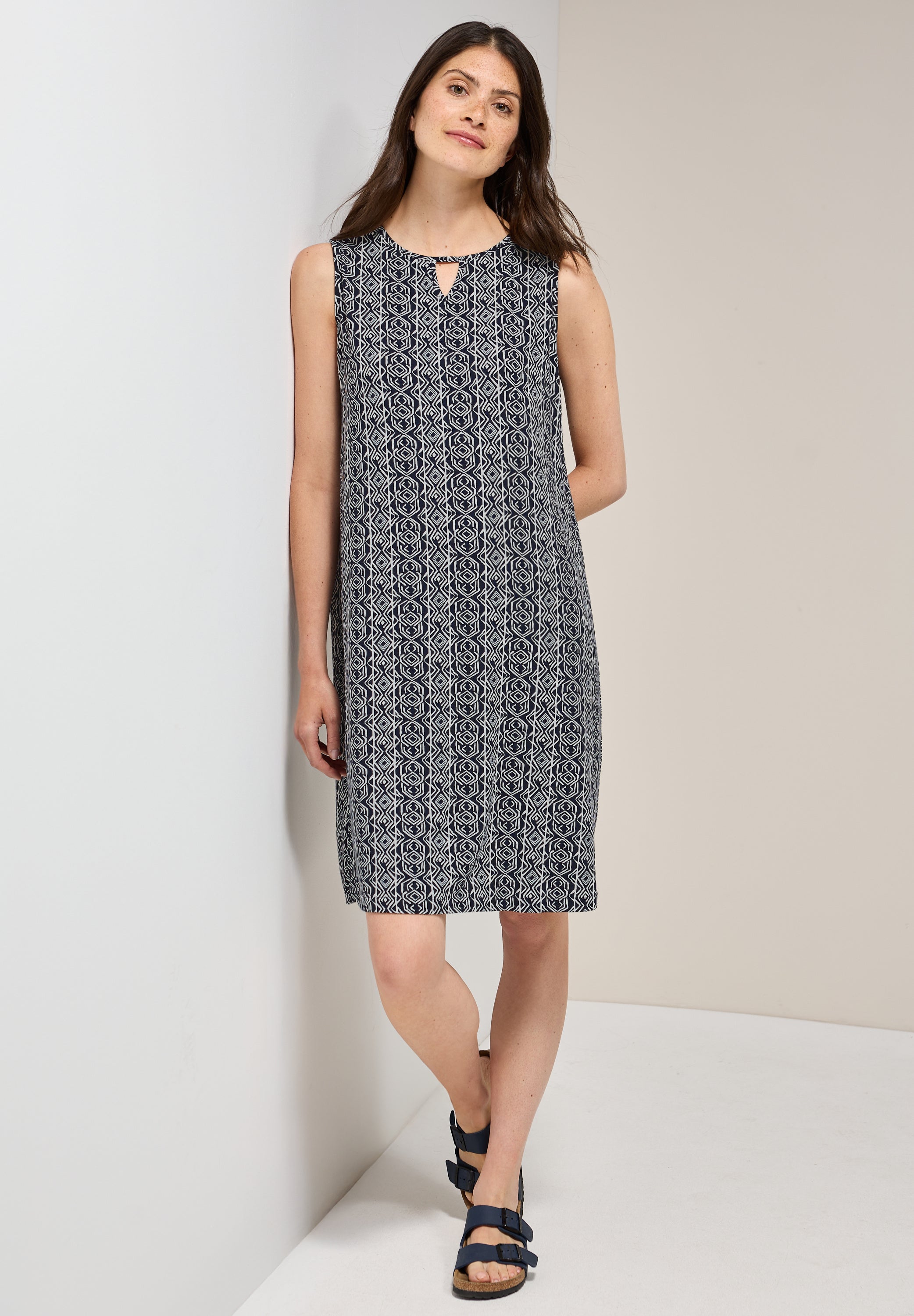 CECIL Ärmelloses Jersey-Kleid Damen mit Cut-Out