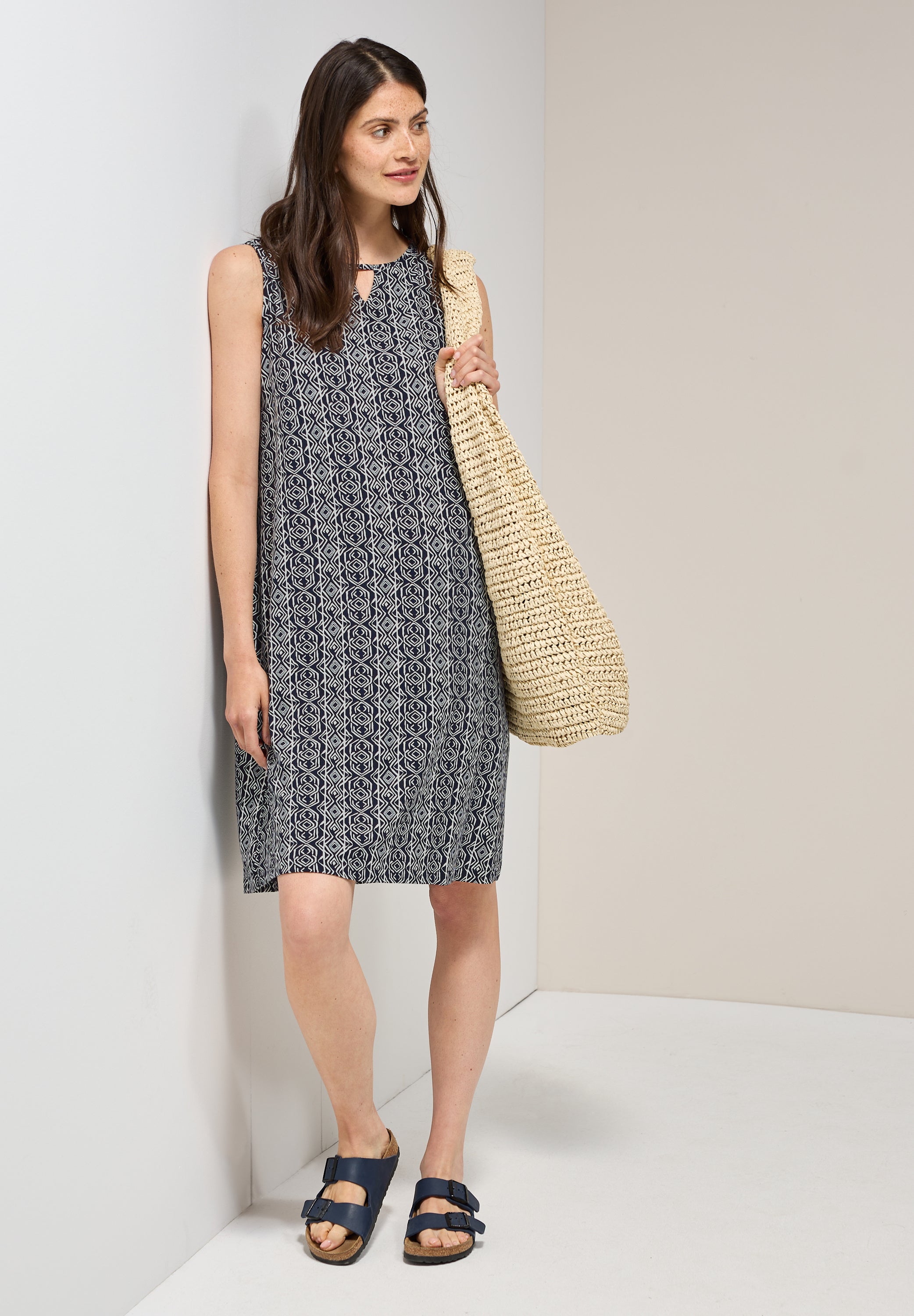 CECIL Ärmelloses Jersey-Kleid Damen mit Cut-Out