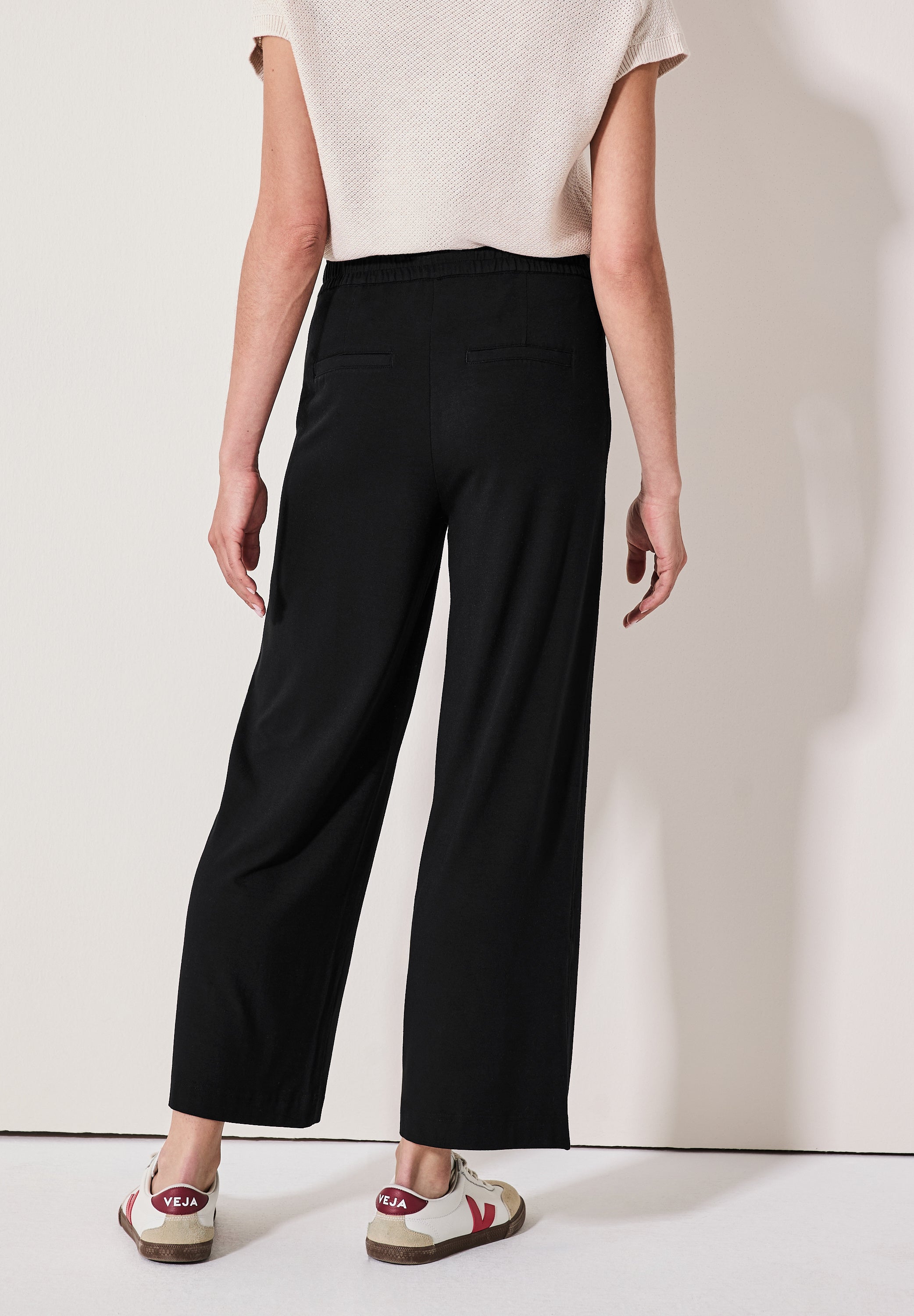 CECIL Culotte Damen High Waist Wide Leg Stretchhose