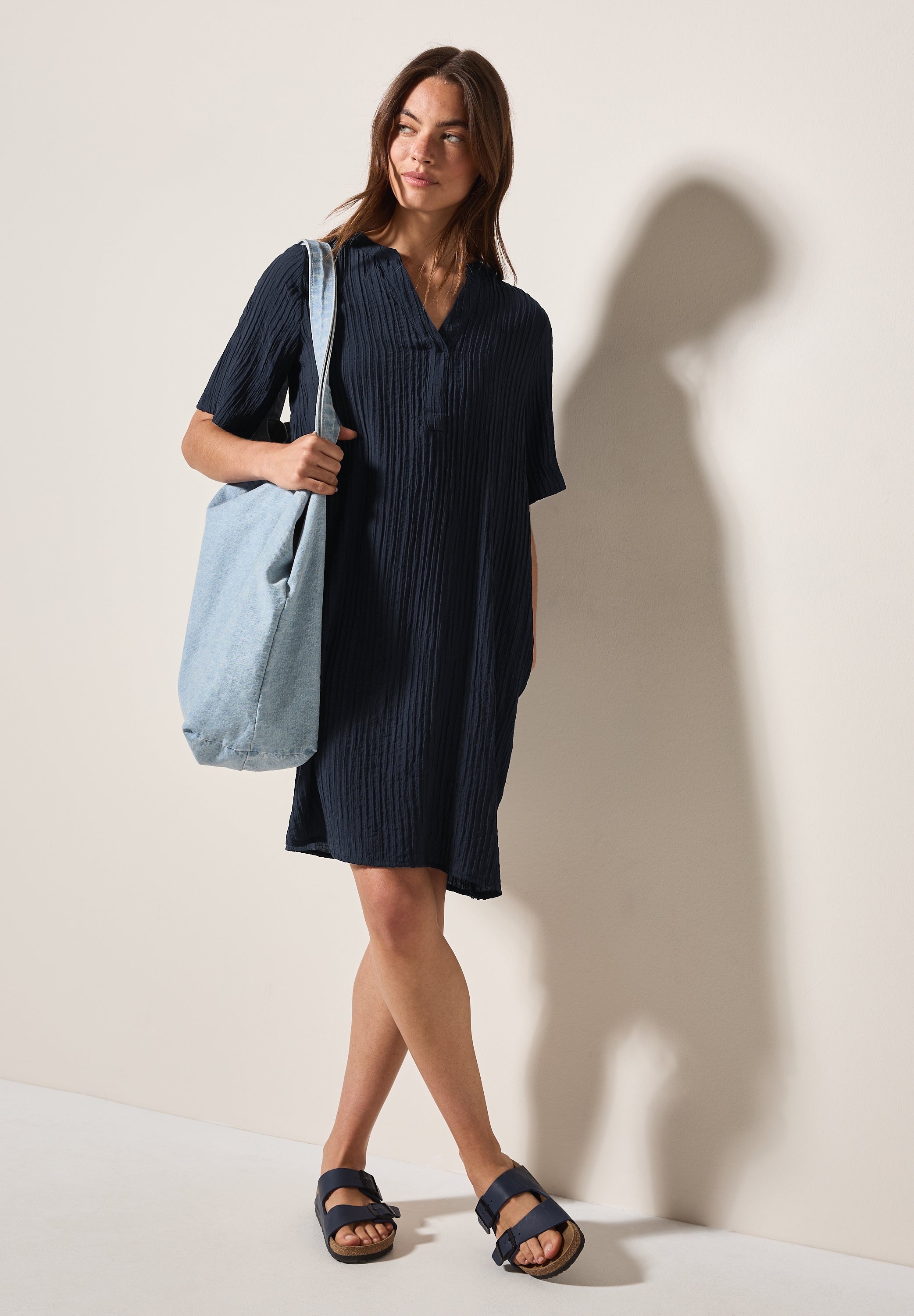 CECIL Kurzes Damenkleid Lockere Passform mit Seitlichen Taschen