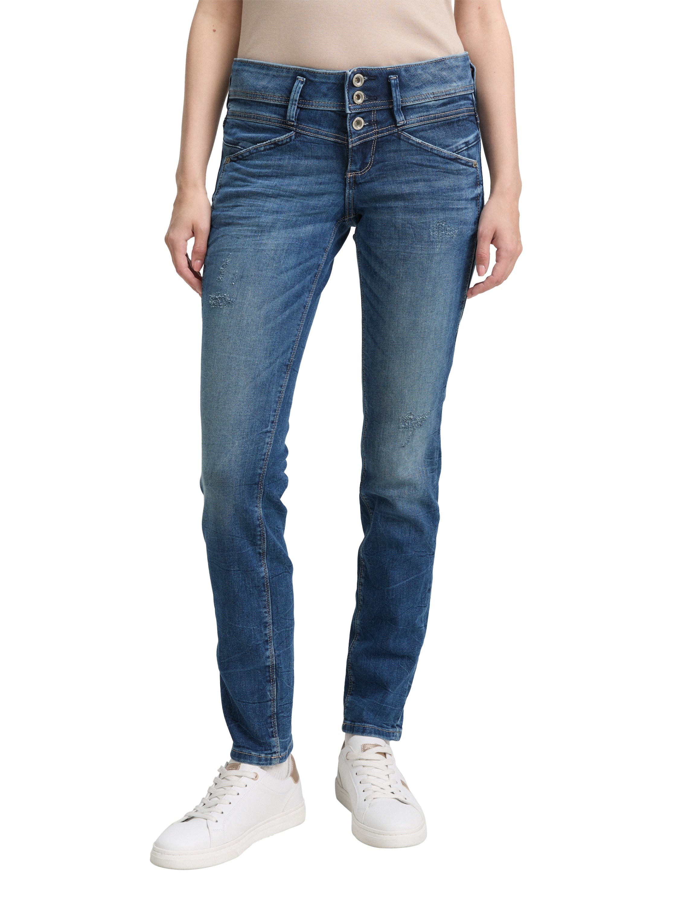 Tom Tailor Denim Jeans Damen Alexa Slim Low Rise Stretch Denim