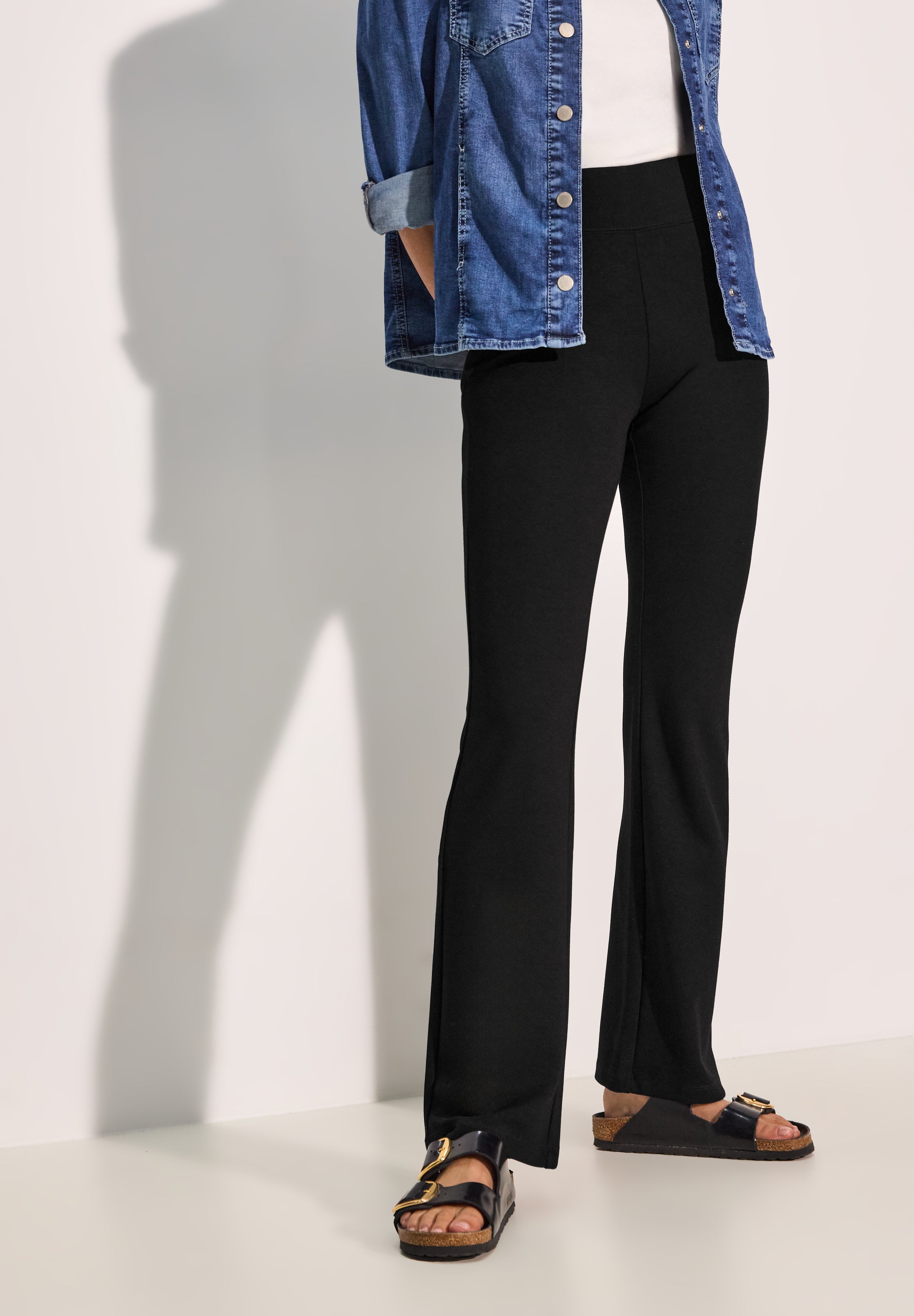 CECIL Bootcut Leggings Damen Bequemer Viskose-Mix Stretch