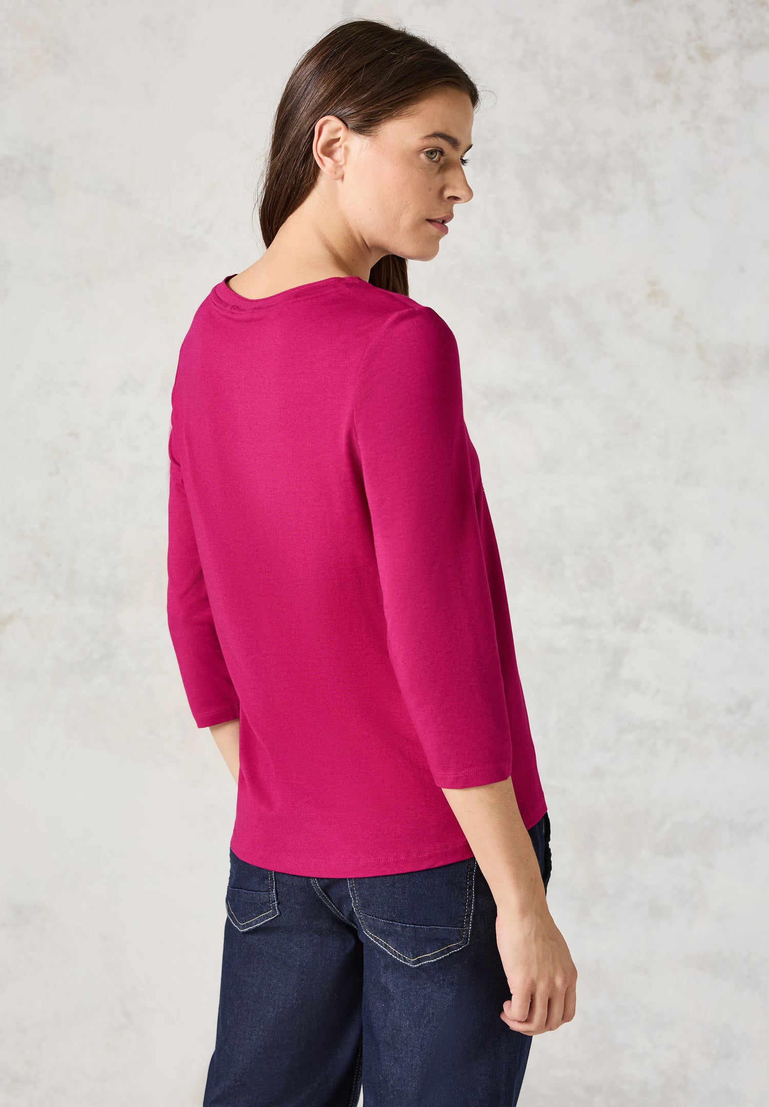 CECIL Damen Shirt mit schimmernden Details und Strassbesatz