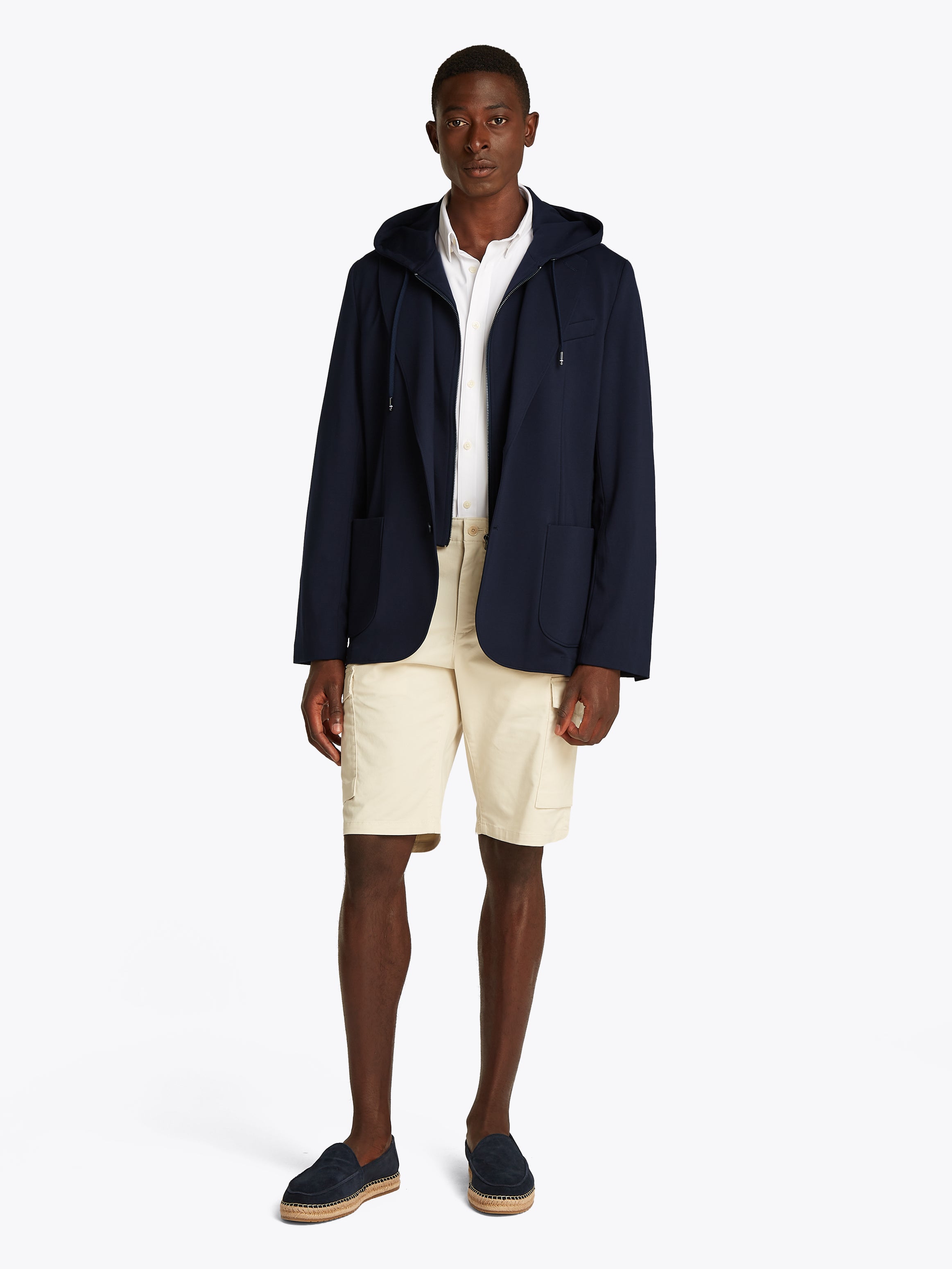 Tommy Hilfiger Herren Hybrid-Blazer mit Kapuzeneinsatz