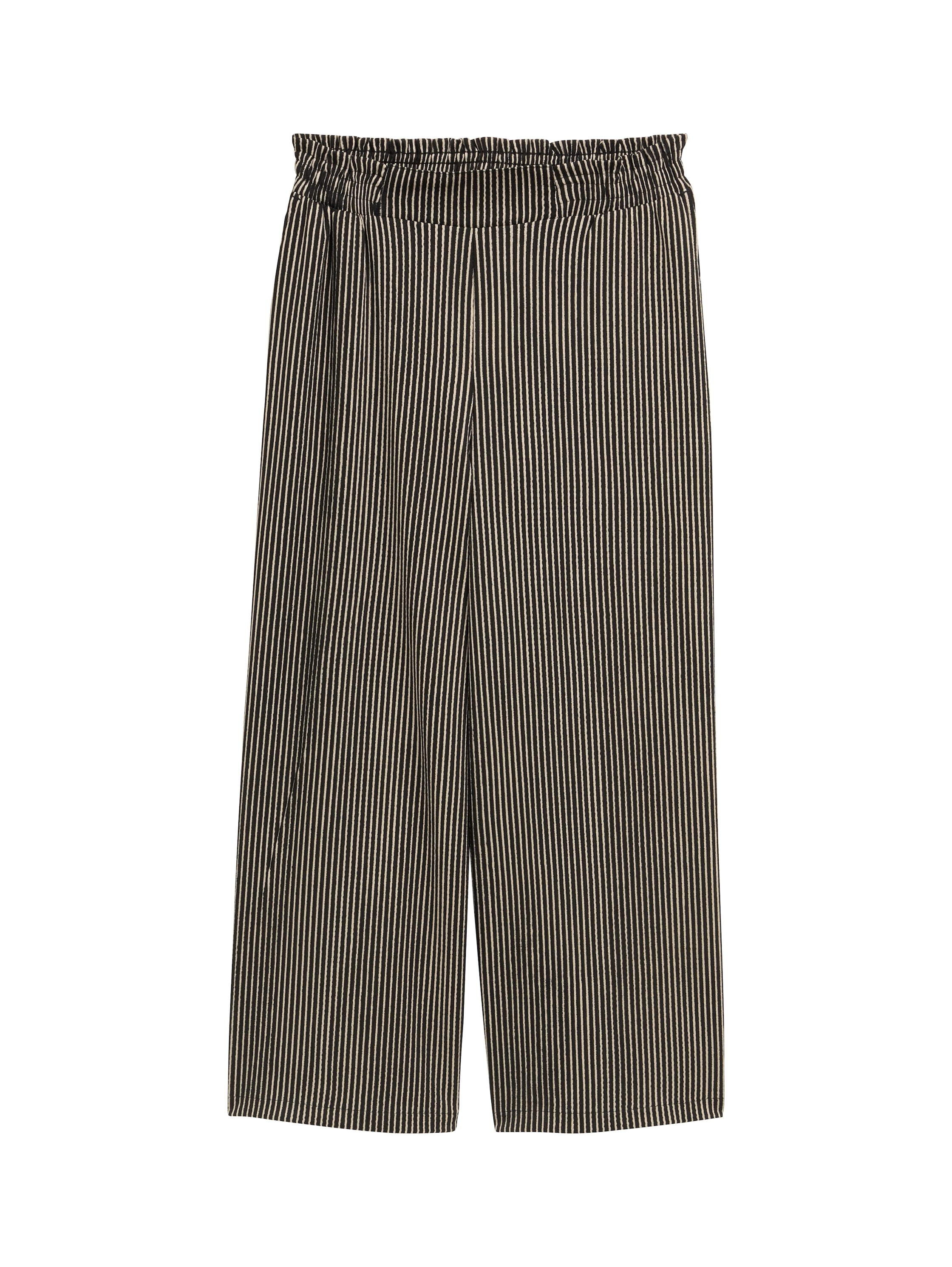 Tom Tailor Denim Damen High Waist Culotte Hose mit elastischem Bund