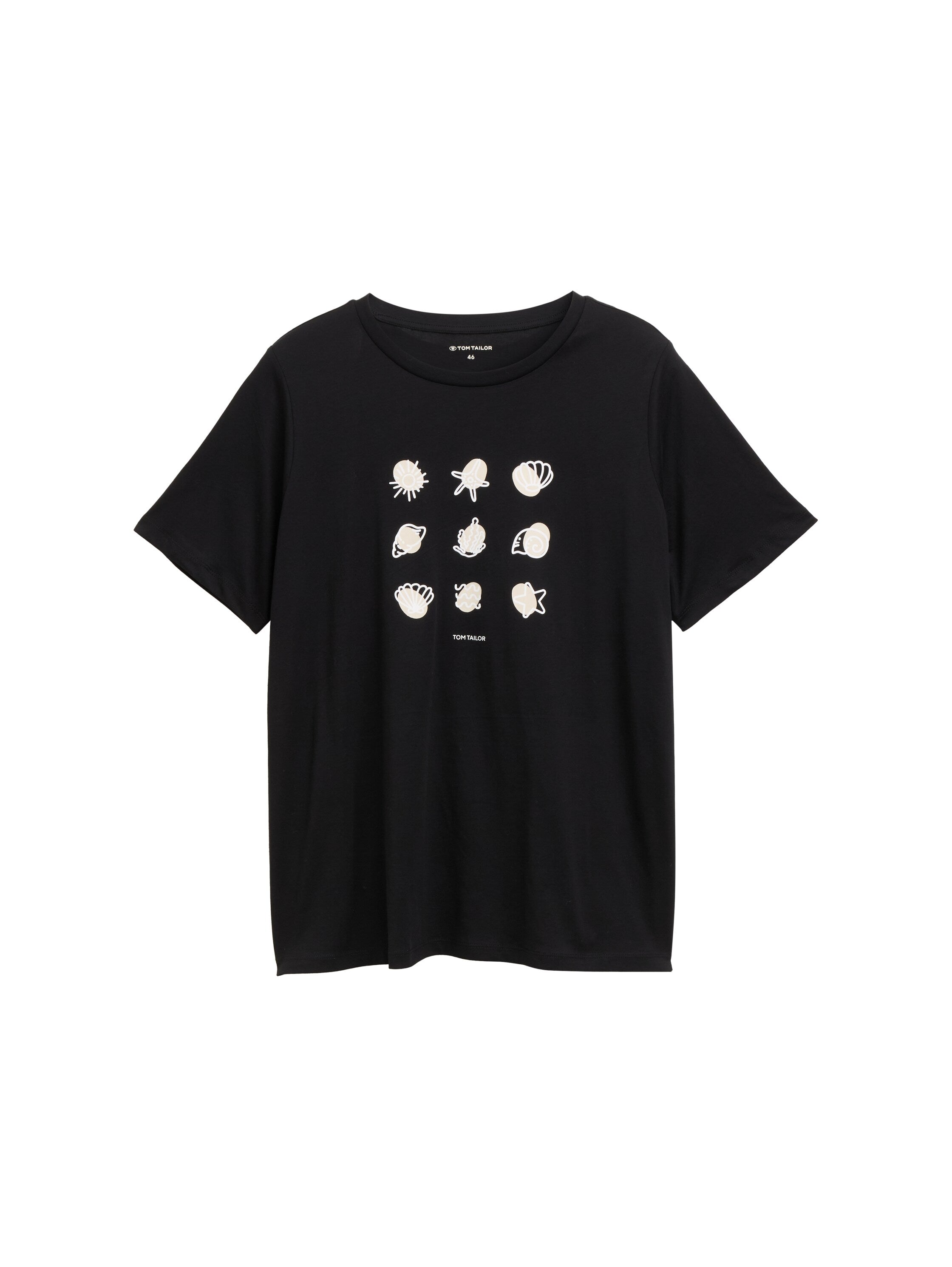 Tom Tailor Denim T-Shirt Erwachsene Weiblich mit Meeresmotiv Print