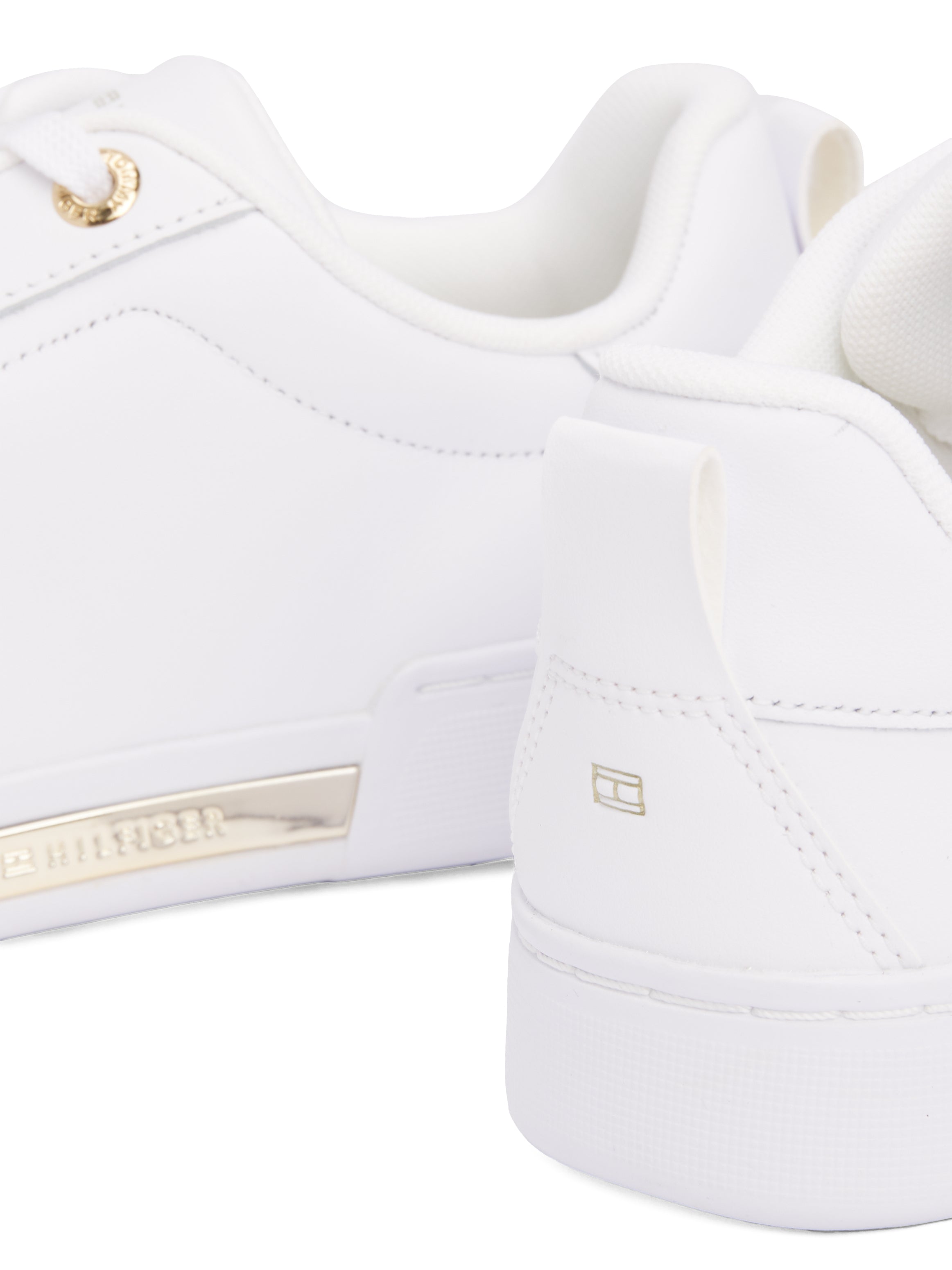 Theur Leder Sneaker Herren Weiß