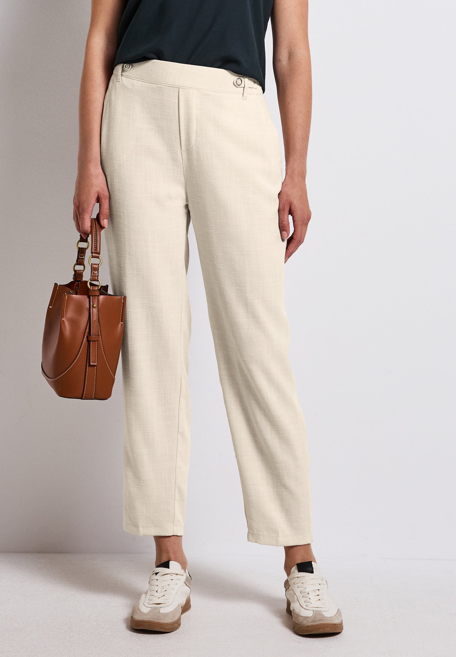 Street One Chino Damen High Waist Slim Fit Stretchhose