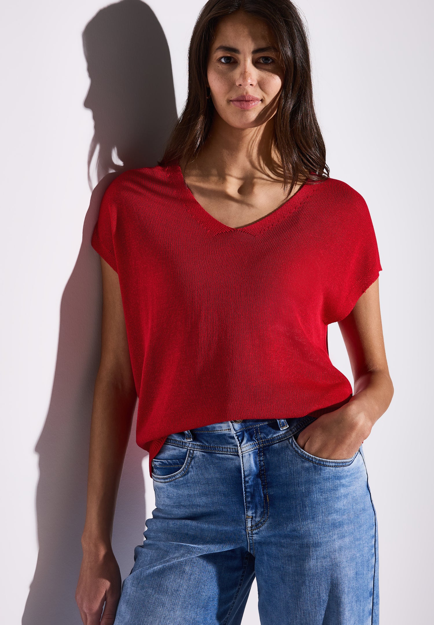 Street One ärmelloser Strickpullover Damen lässige Passform