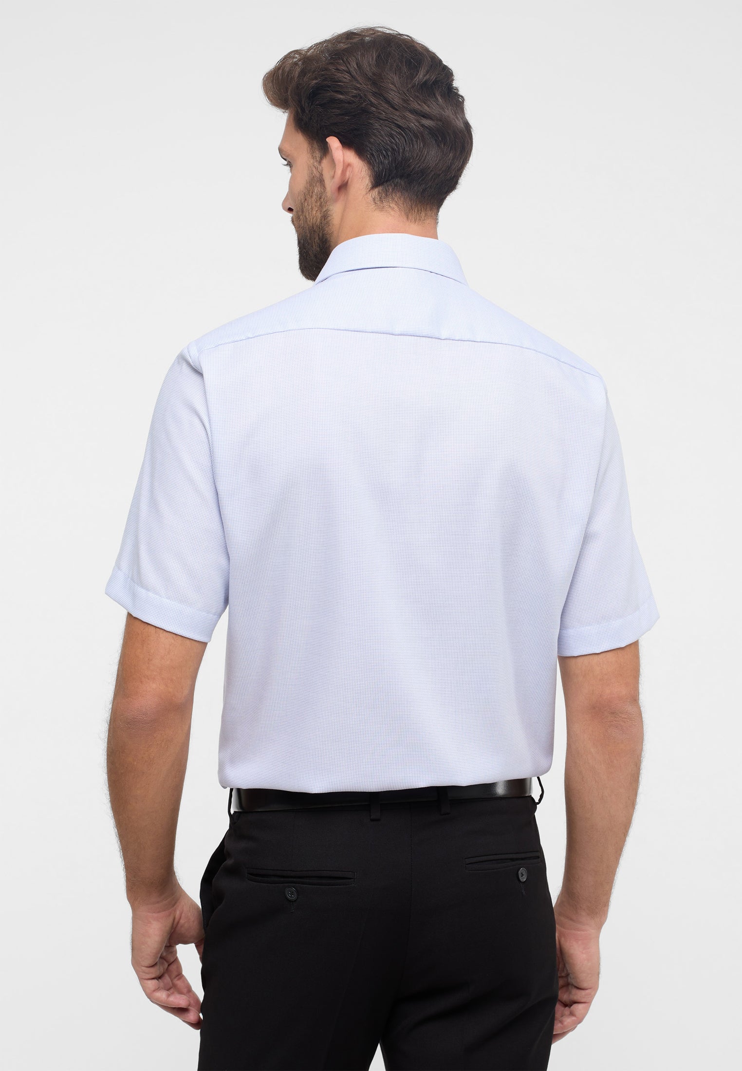 Hemd Herren Kurzarm Kent-Kragen bügelfrei Baumwolle