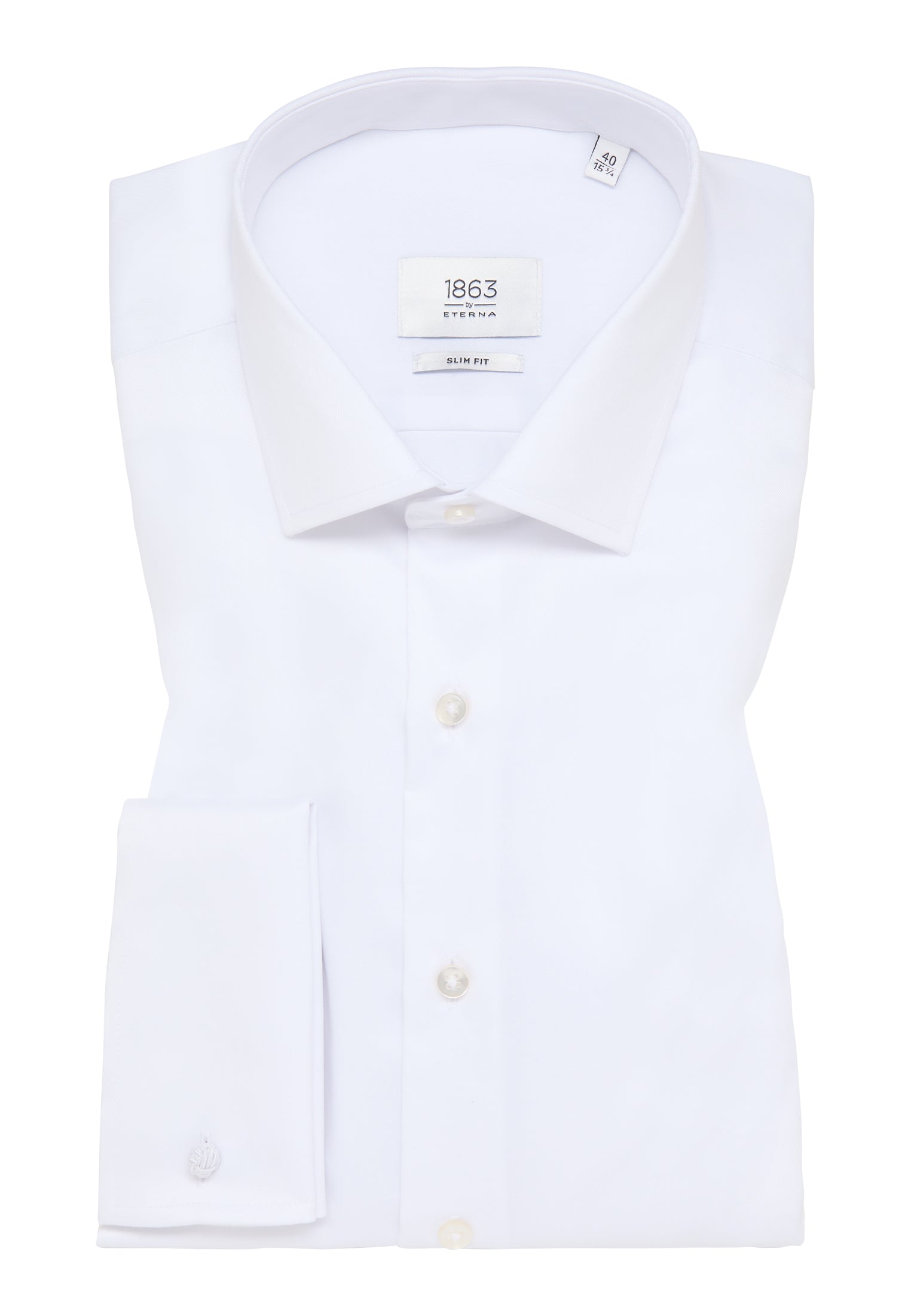 ETERNA LUXURY SHIRT - Slim Fit Herrenhemd mit Twill aus 100% Baumwolle