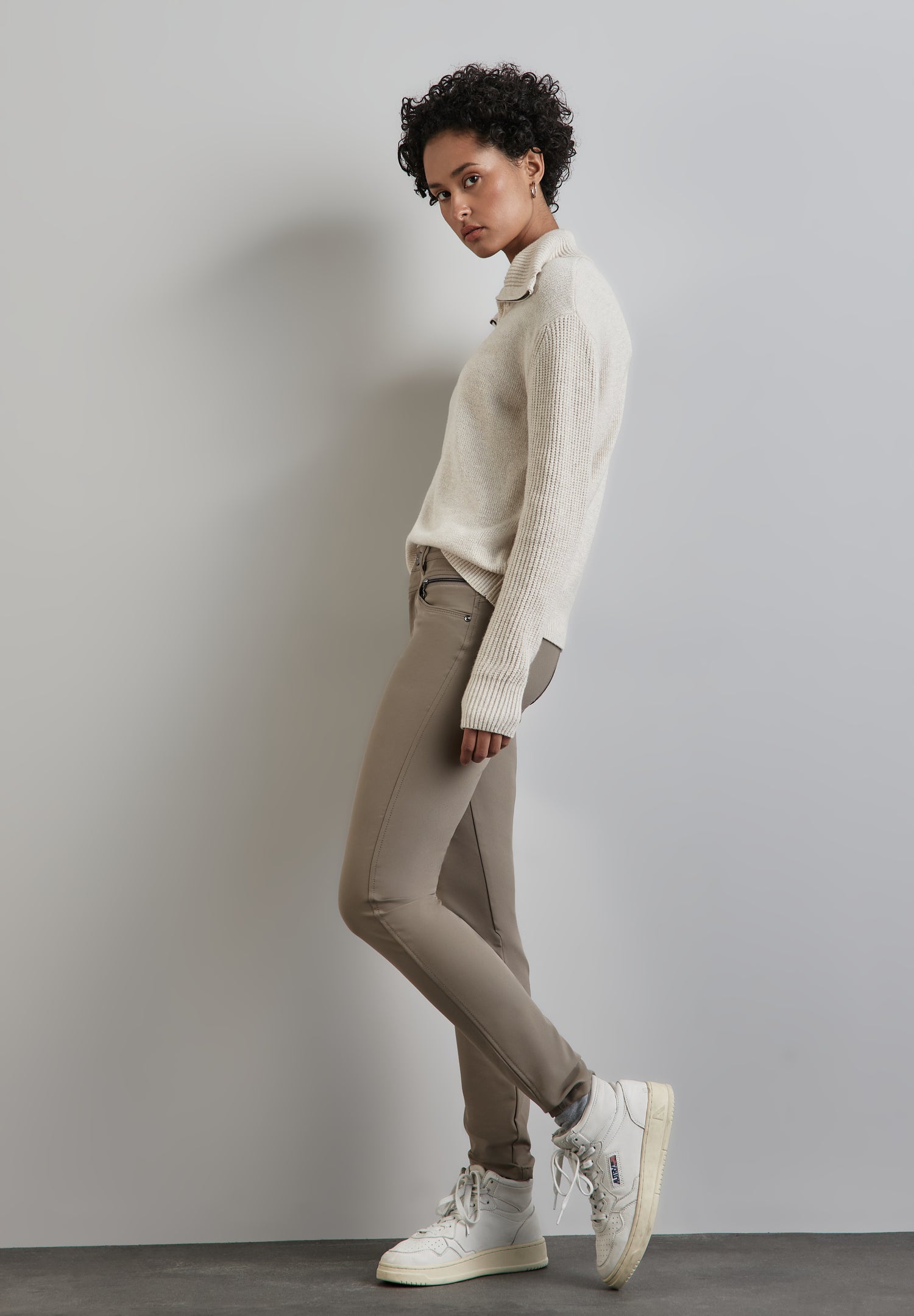 Street One Hose York Damen Slim Fit mit Zipper Details
