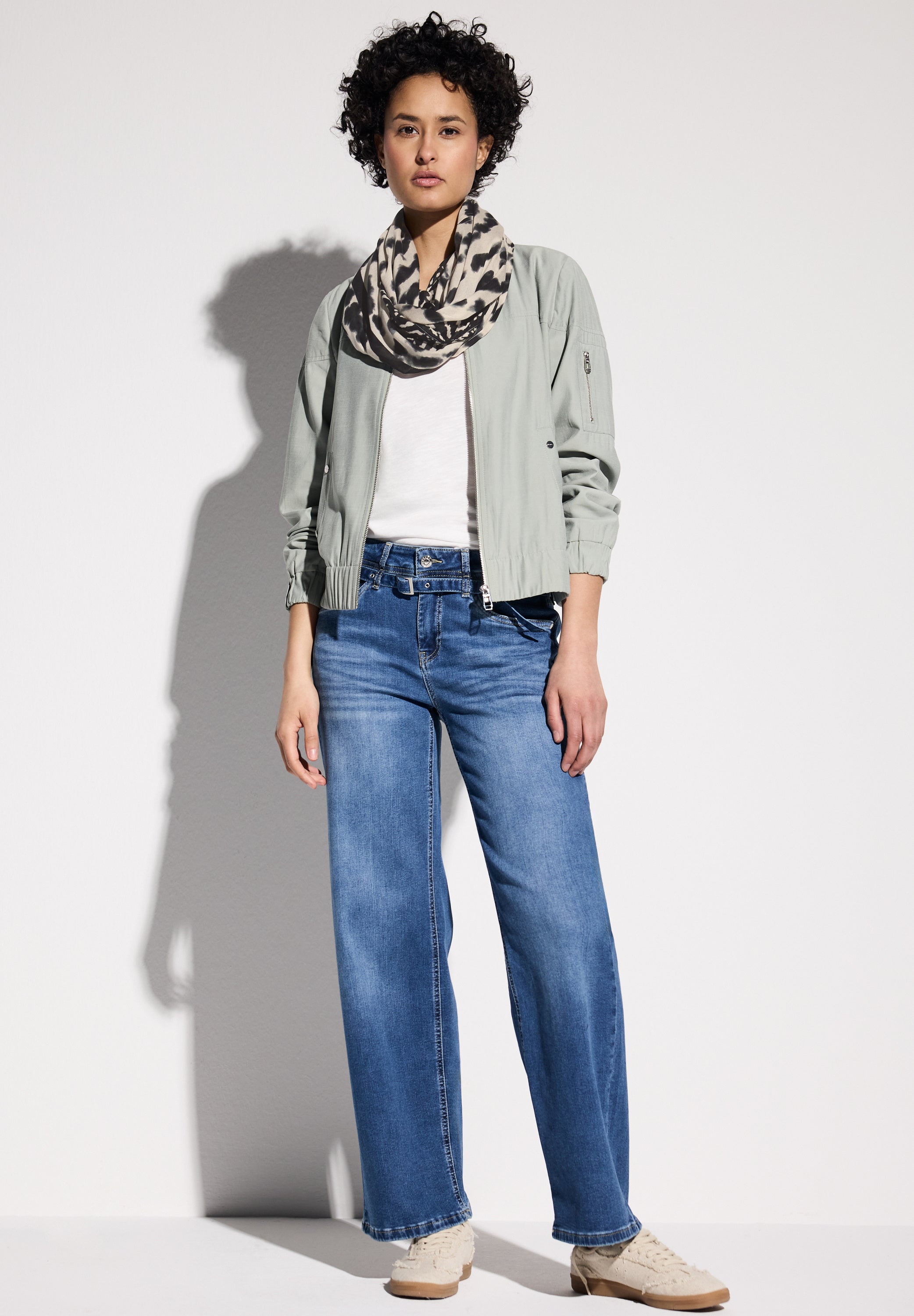 Street One Loop Schal Damen Grafisches Muster Modal