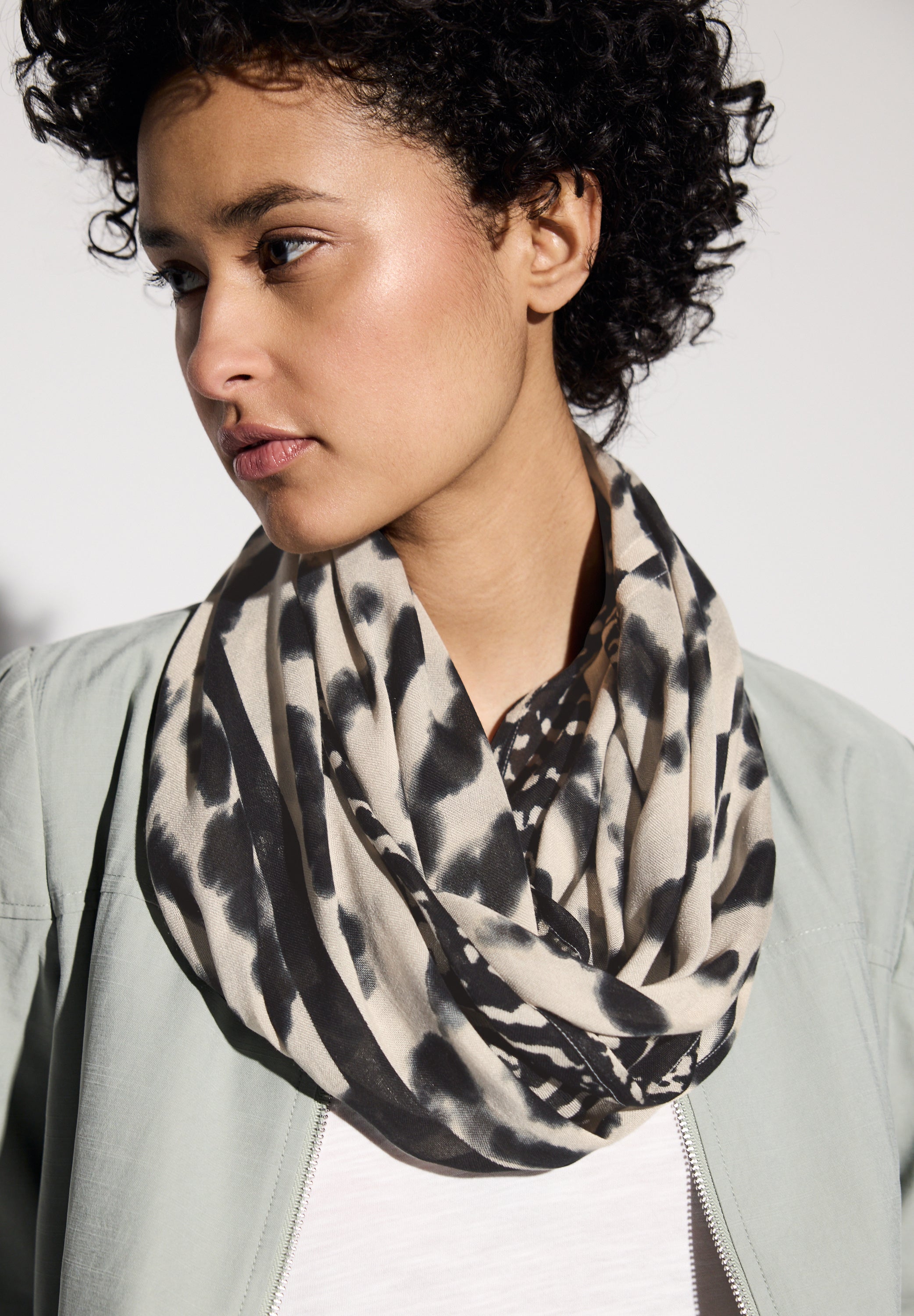 Street One Loop Schal Damen Grafisches Muster Modal
