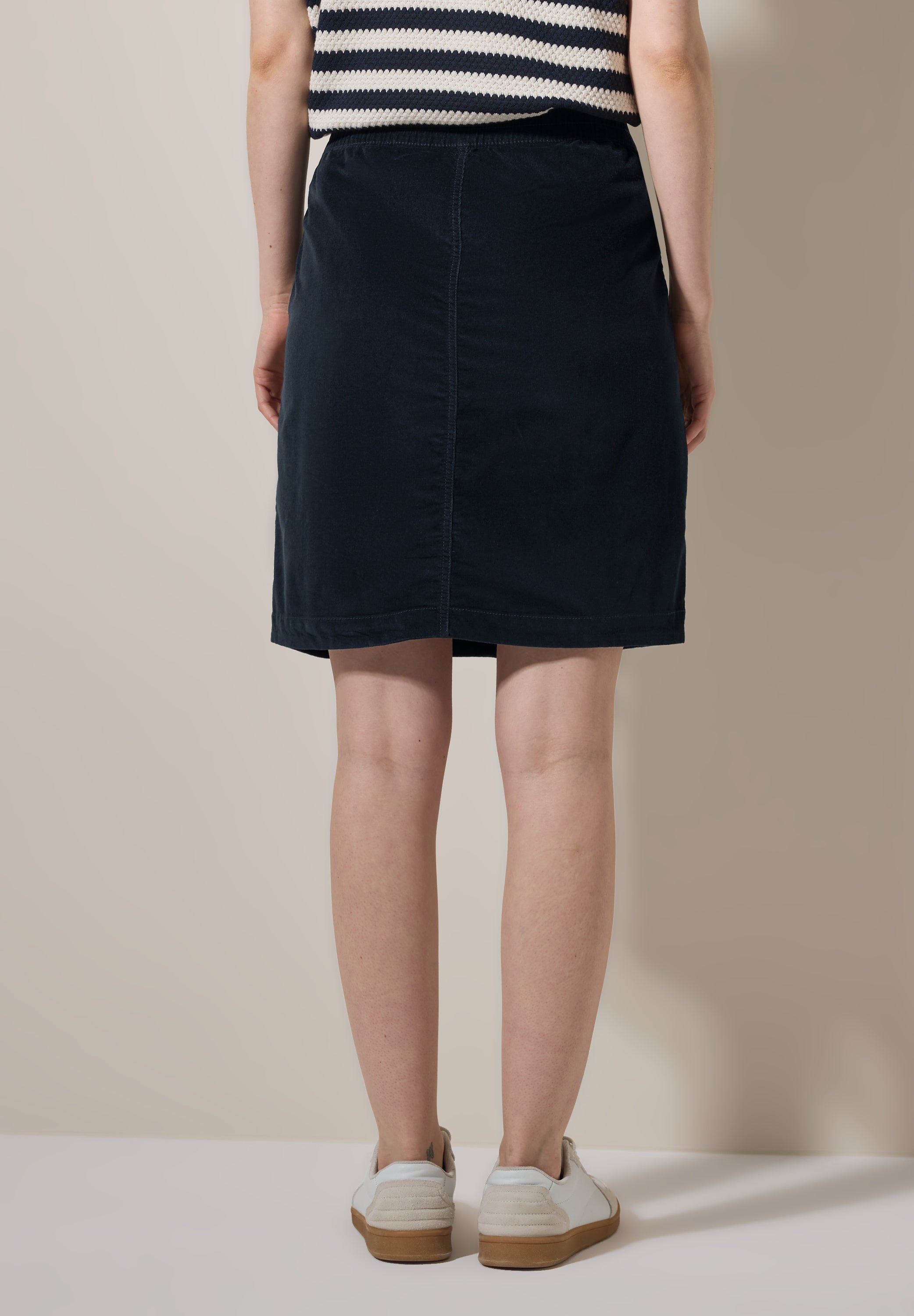 CECIL Cordrock Damen Bequem Stretch Baumwolle Elasthan