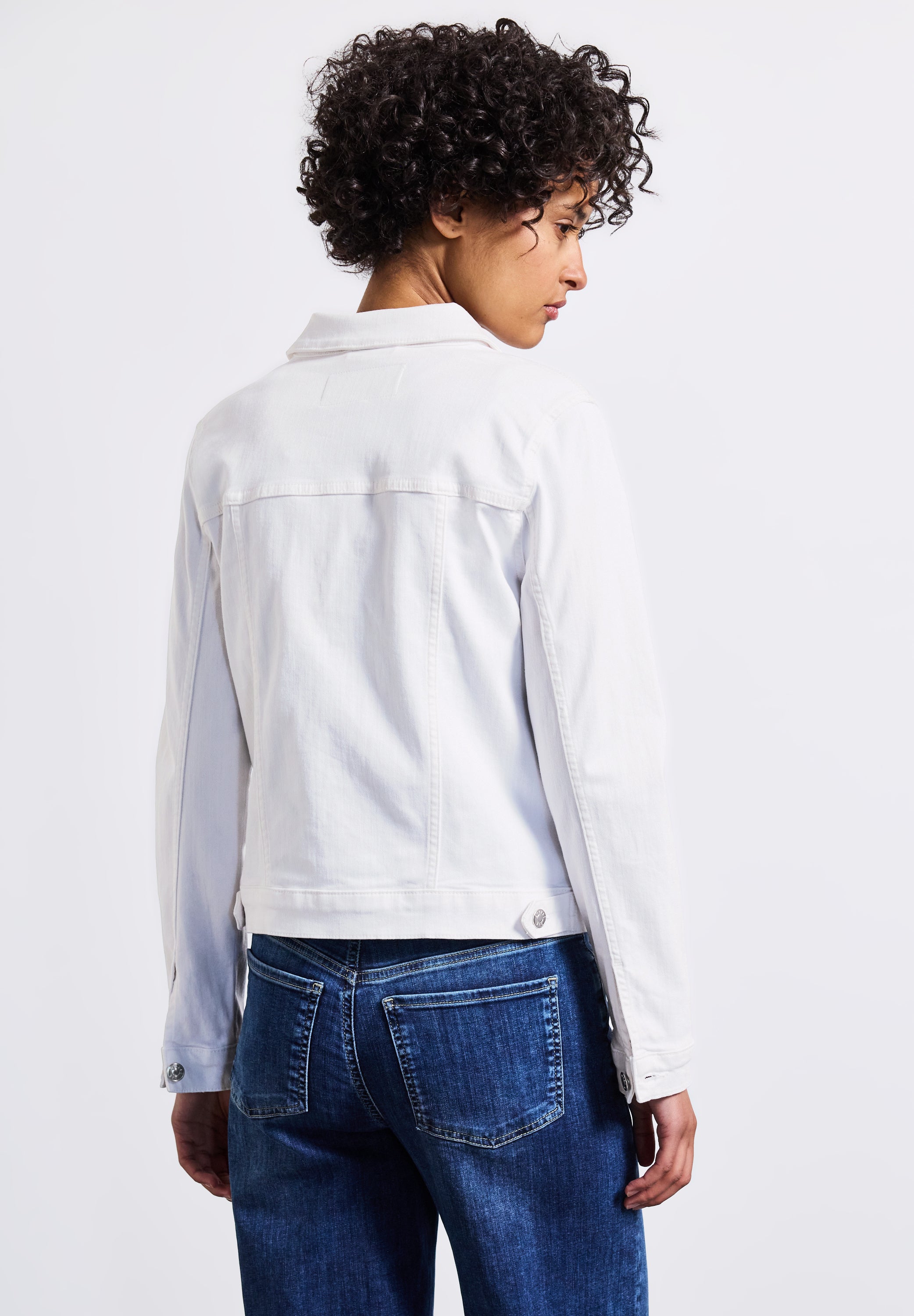 Street One Jeansjacke Damen Zeitloser Look Stretch Baumwolle