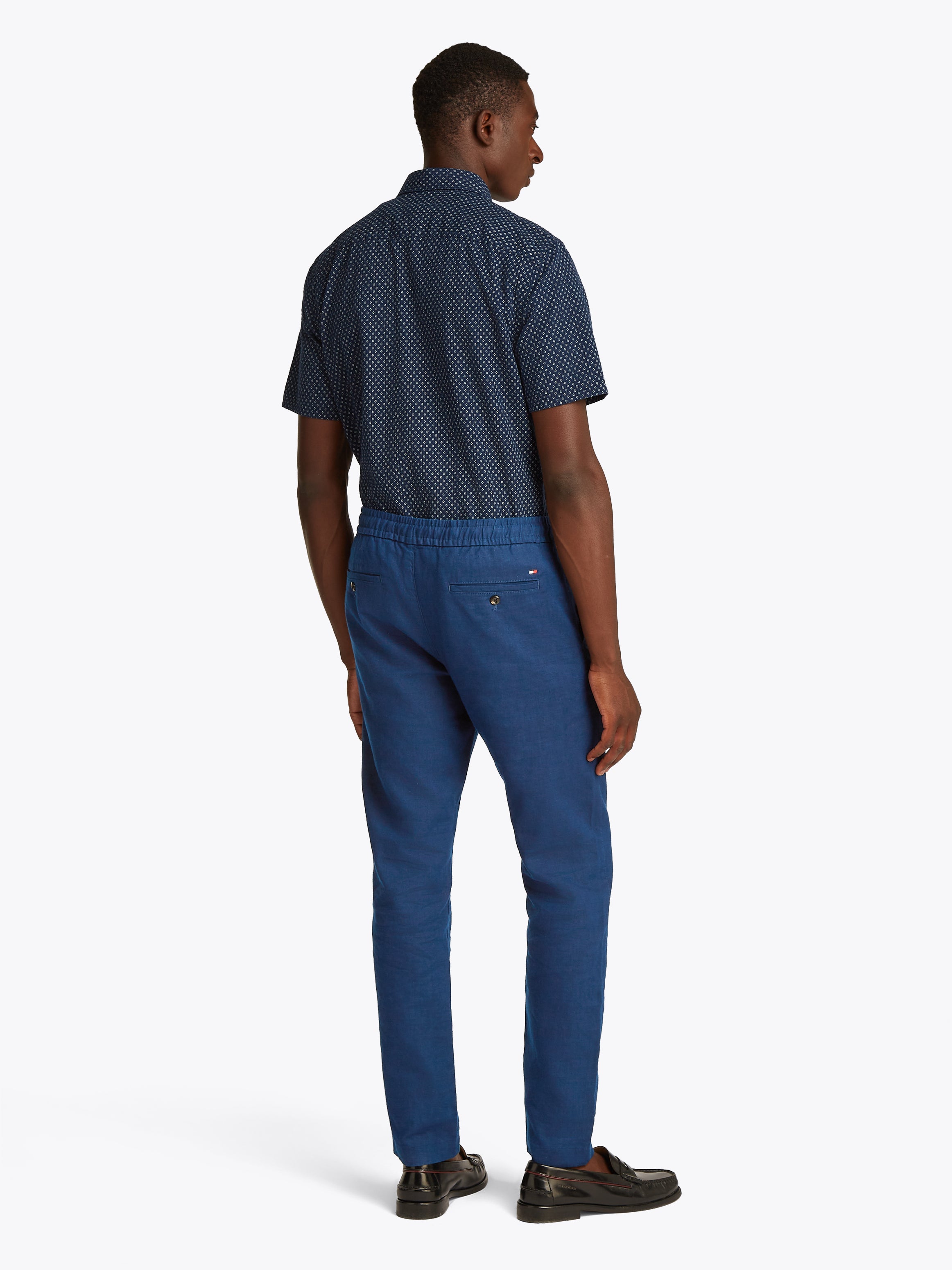 Theur Leinen-Polyester Hemd für Herren Sommermode