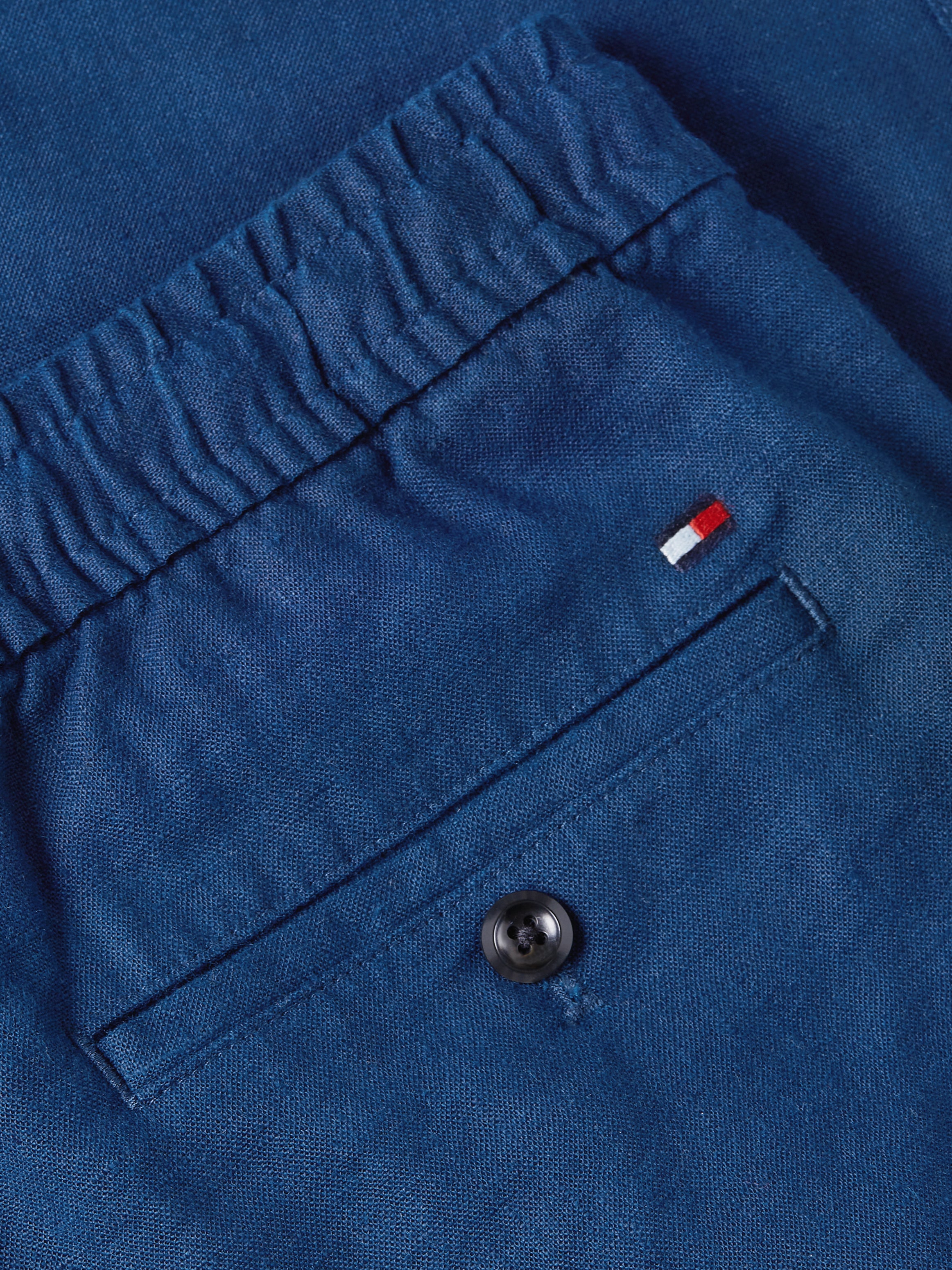 Theur Leinen-Polyester Hemd für Herren Sommermode