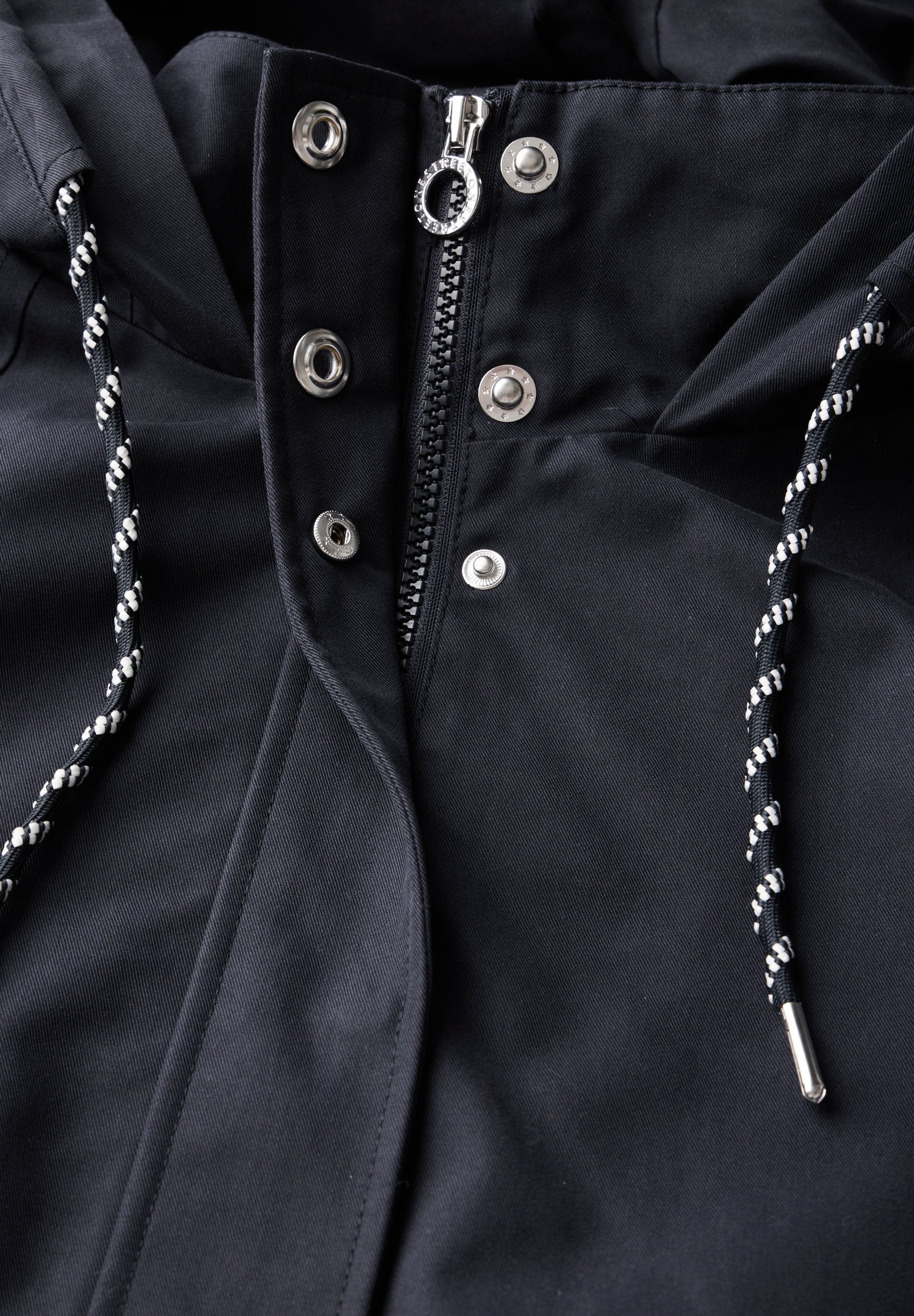 Street One Damen Parka Kapuze Twill Baumwolle Polyester