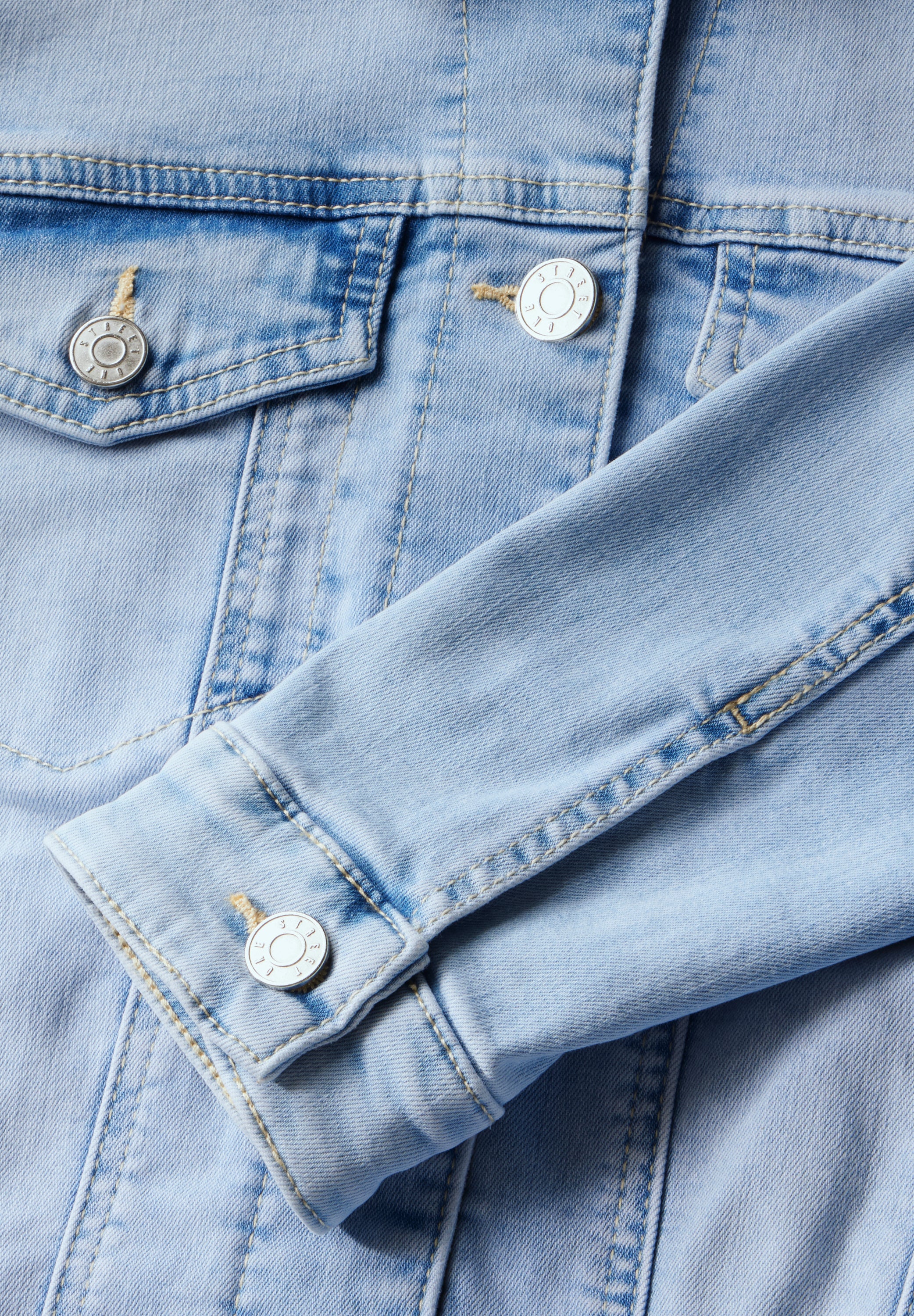 Street One Denim Jacke Damen Bleached Look