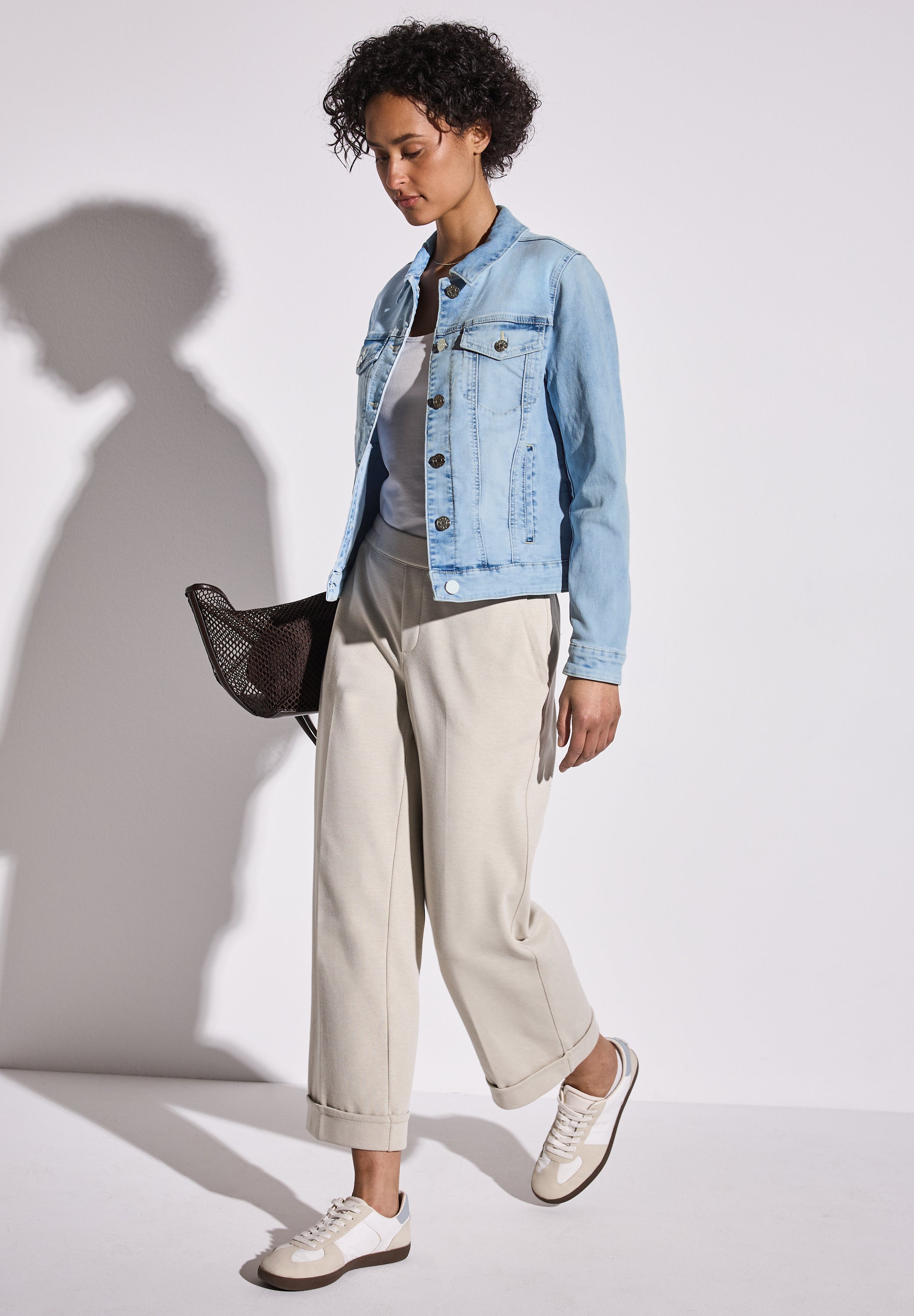 Street One Denim Jacke Damen Bleached Look