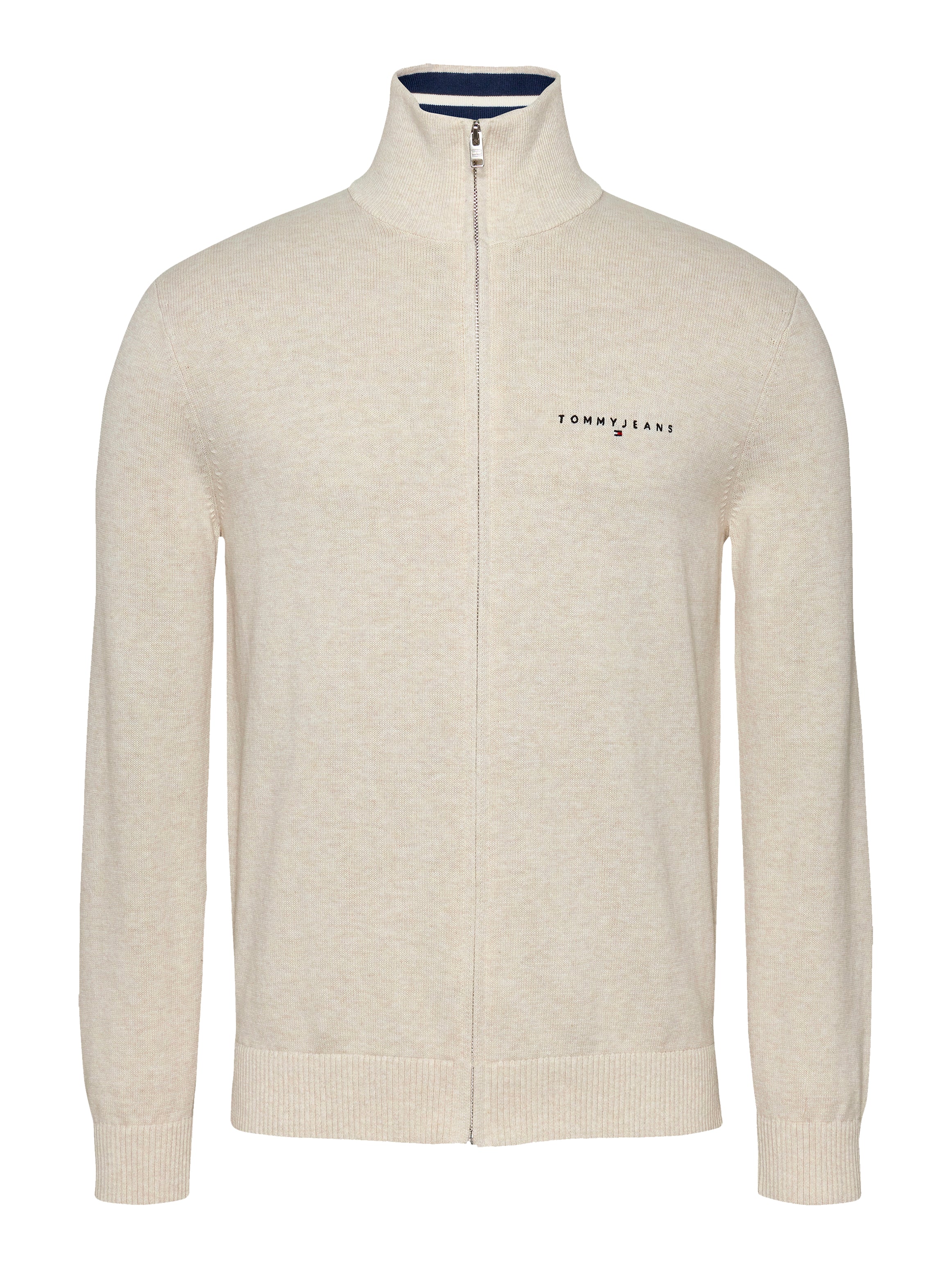 Theur Oatmeal Marl Baumwoll-T-Shirt für erwachsene Männer in Beige