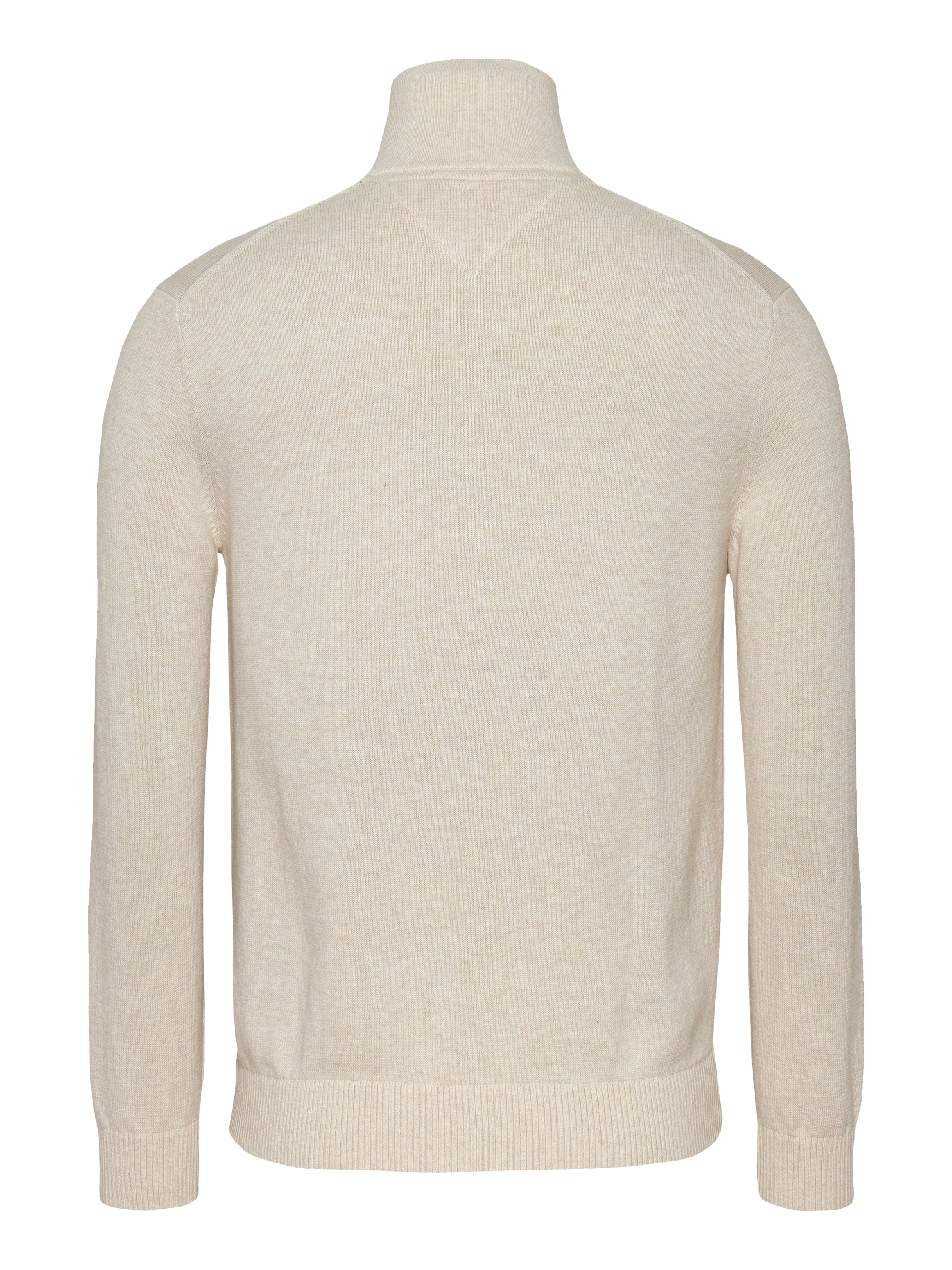 Theur Oatmeal Marl Baumwoll-T-Shirt für erwachsene Männer in Beige
