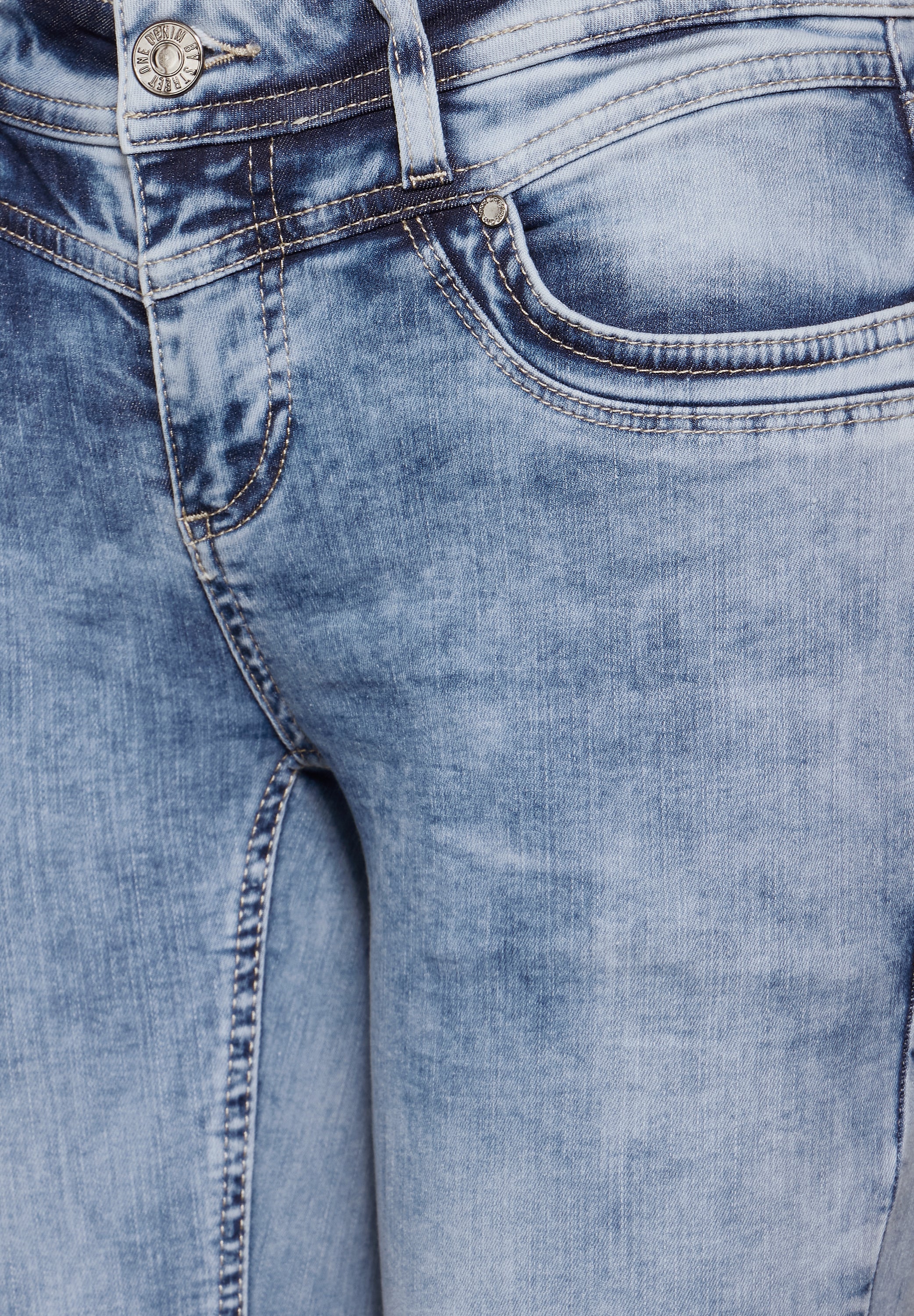 Street One Jeanshose Damen Slim Fit Dunkelblau