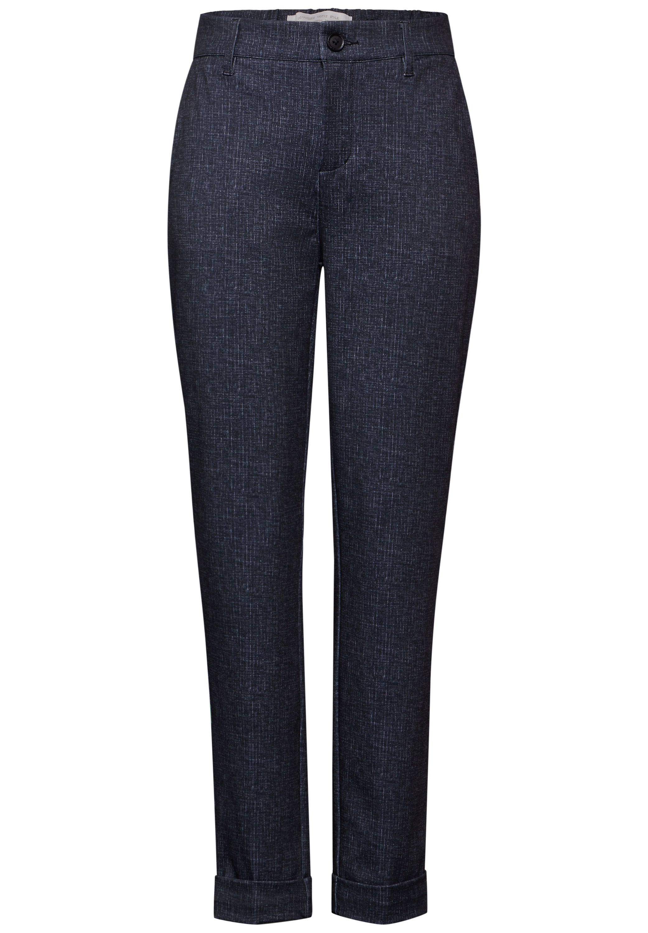 Street One Chino Damen Casual Fit High Waist Slim Legs Stretch