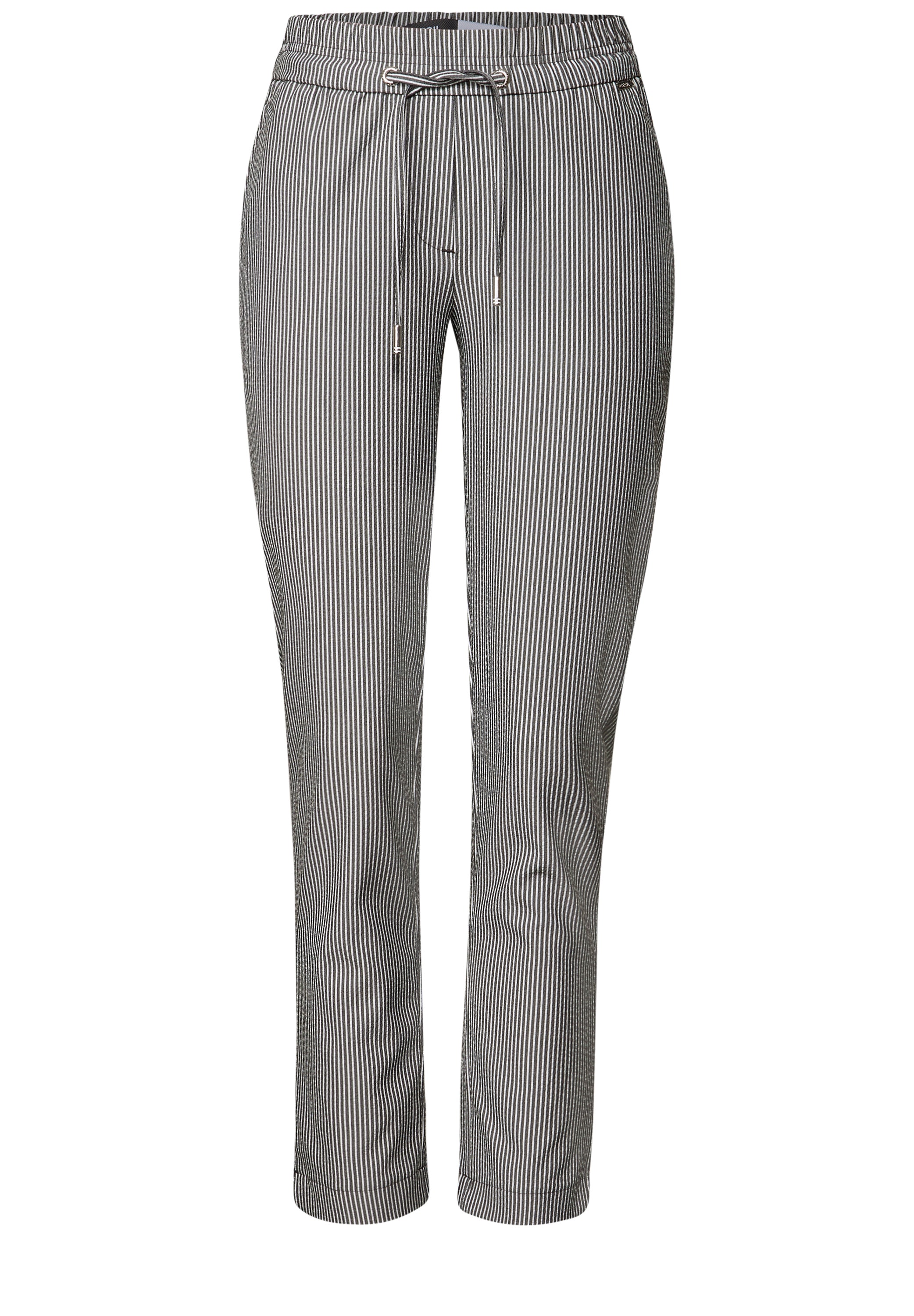 CECIL Seersucker Hose Damen Bequemer Casual Fit