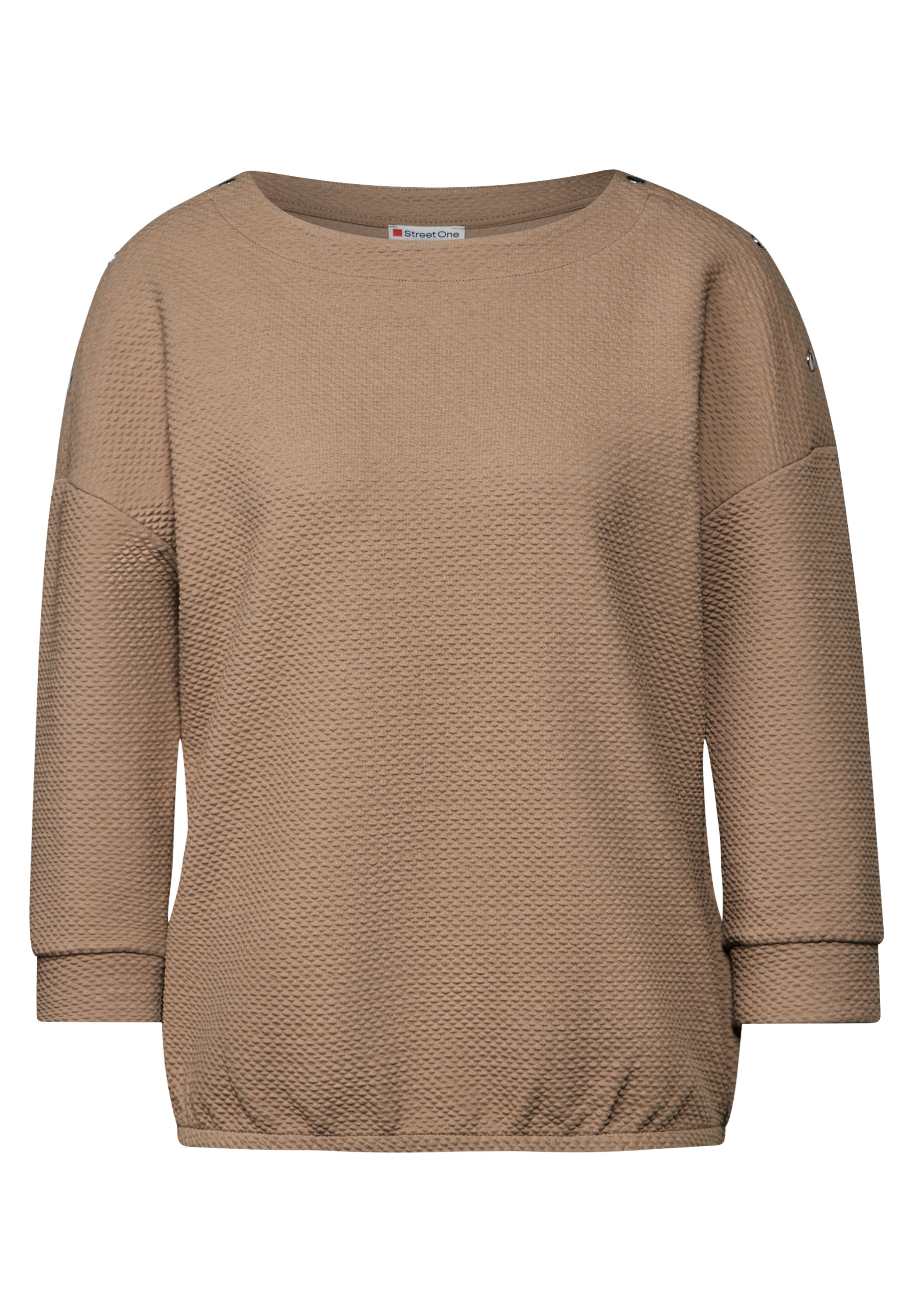 Street One Strukturshirt mit Knöpfen Damen Stilvolles Basic