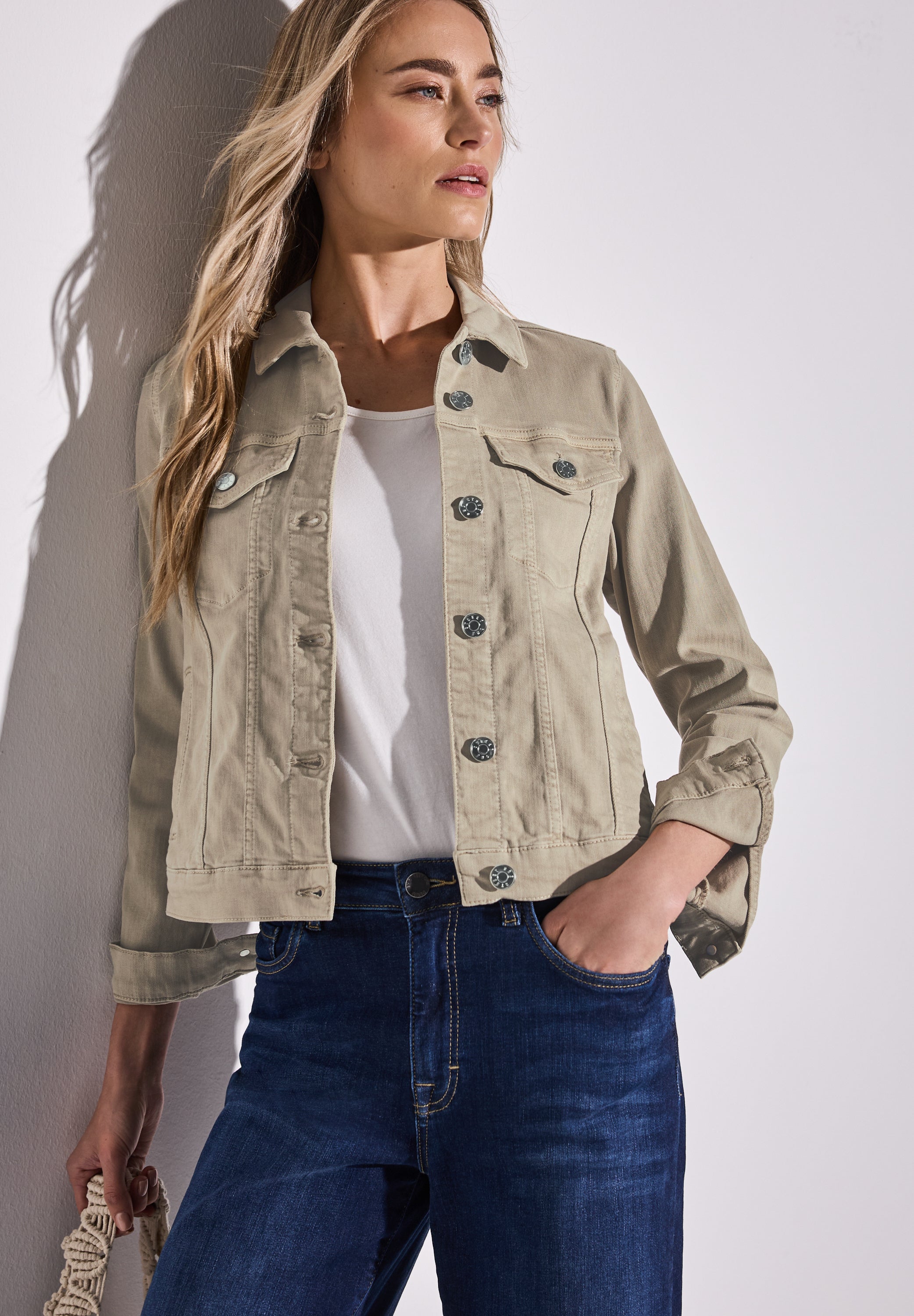 Street One Denim Jacke Damen stylische Layering Jeansjacke