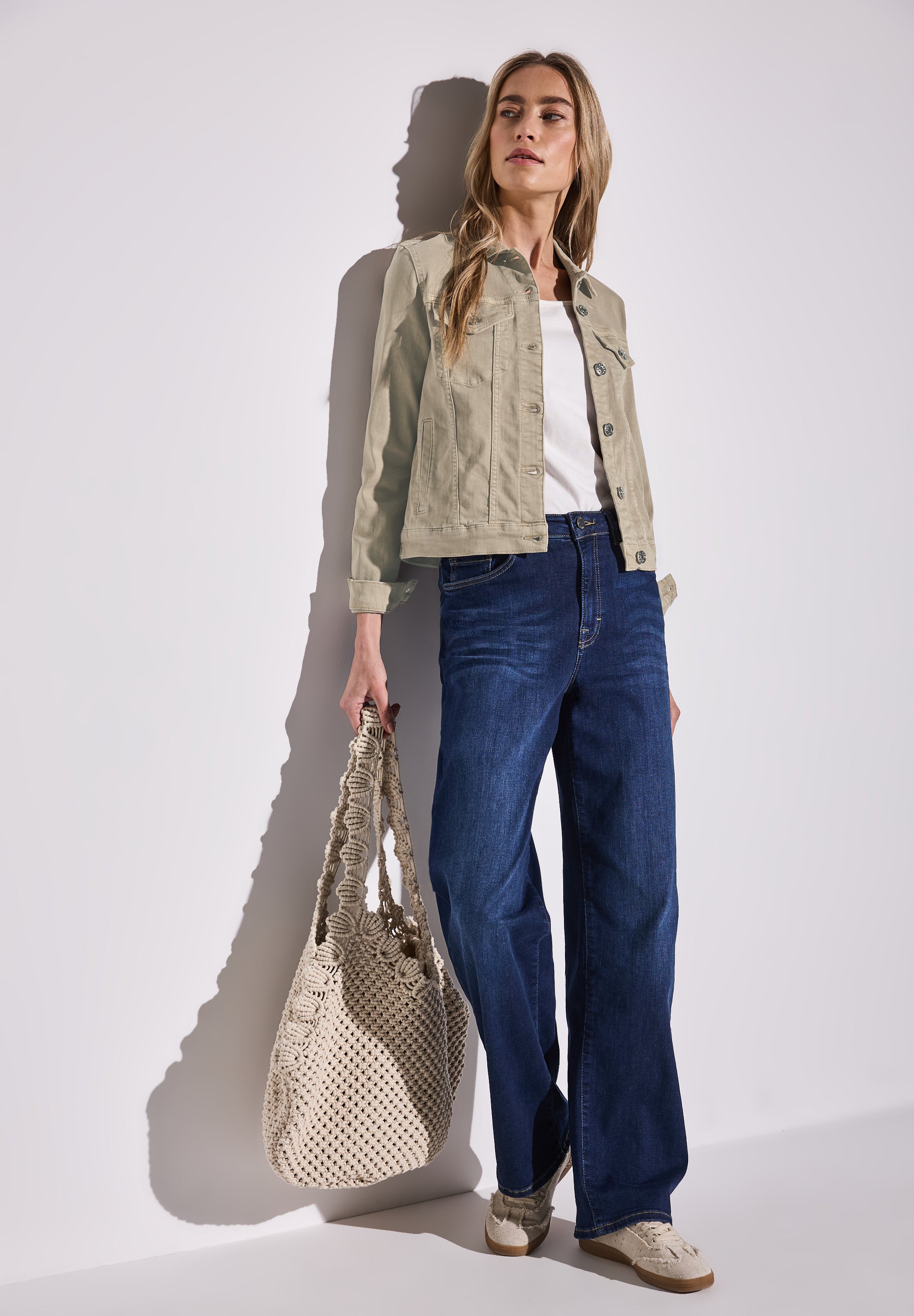 Street One Denim Jacke Damen stylische Layering Jeansjacke