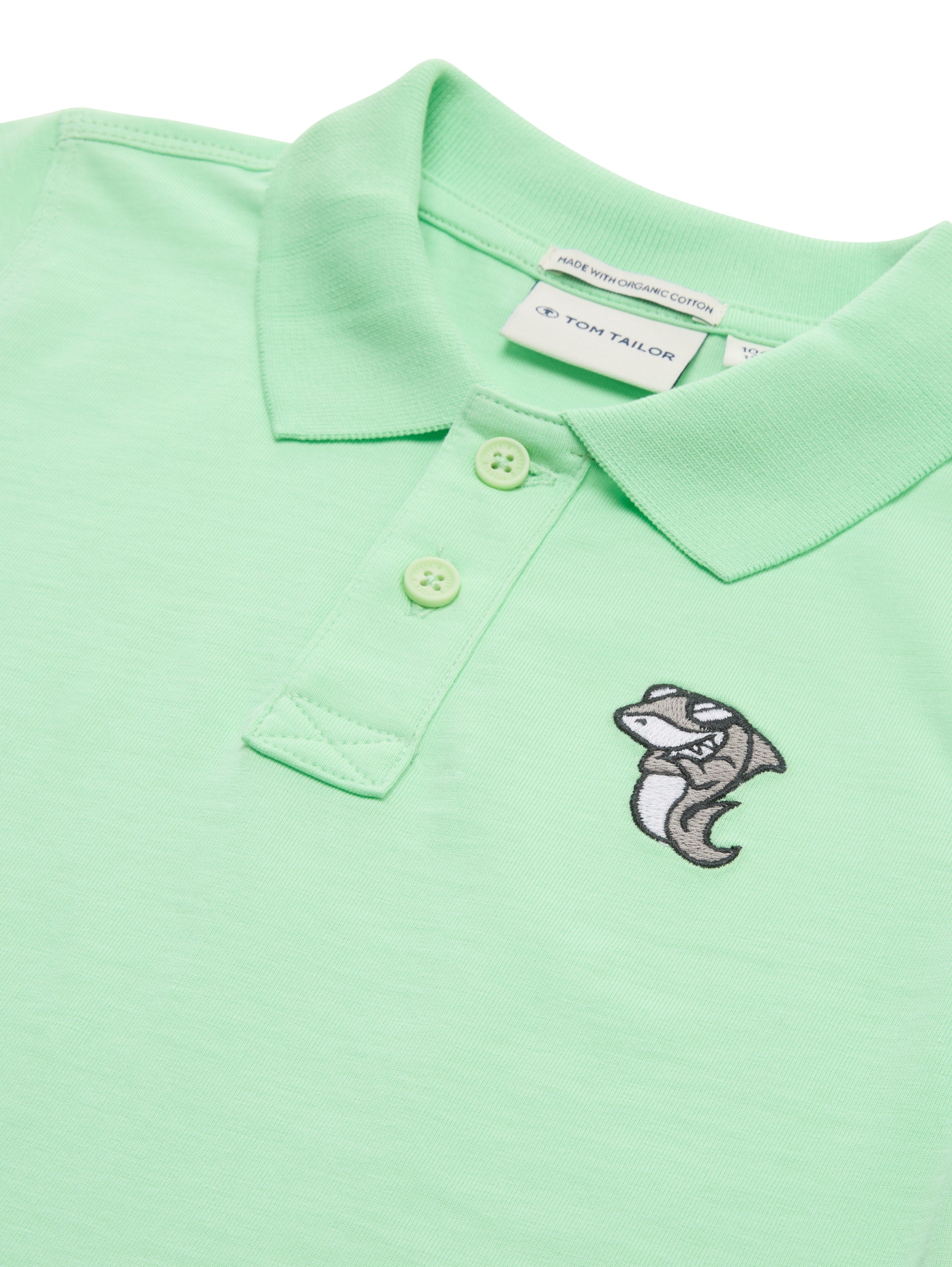 Tom Tailor Denim Polohemd Kinder Männlich Detail auf der Brust