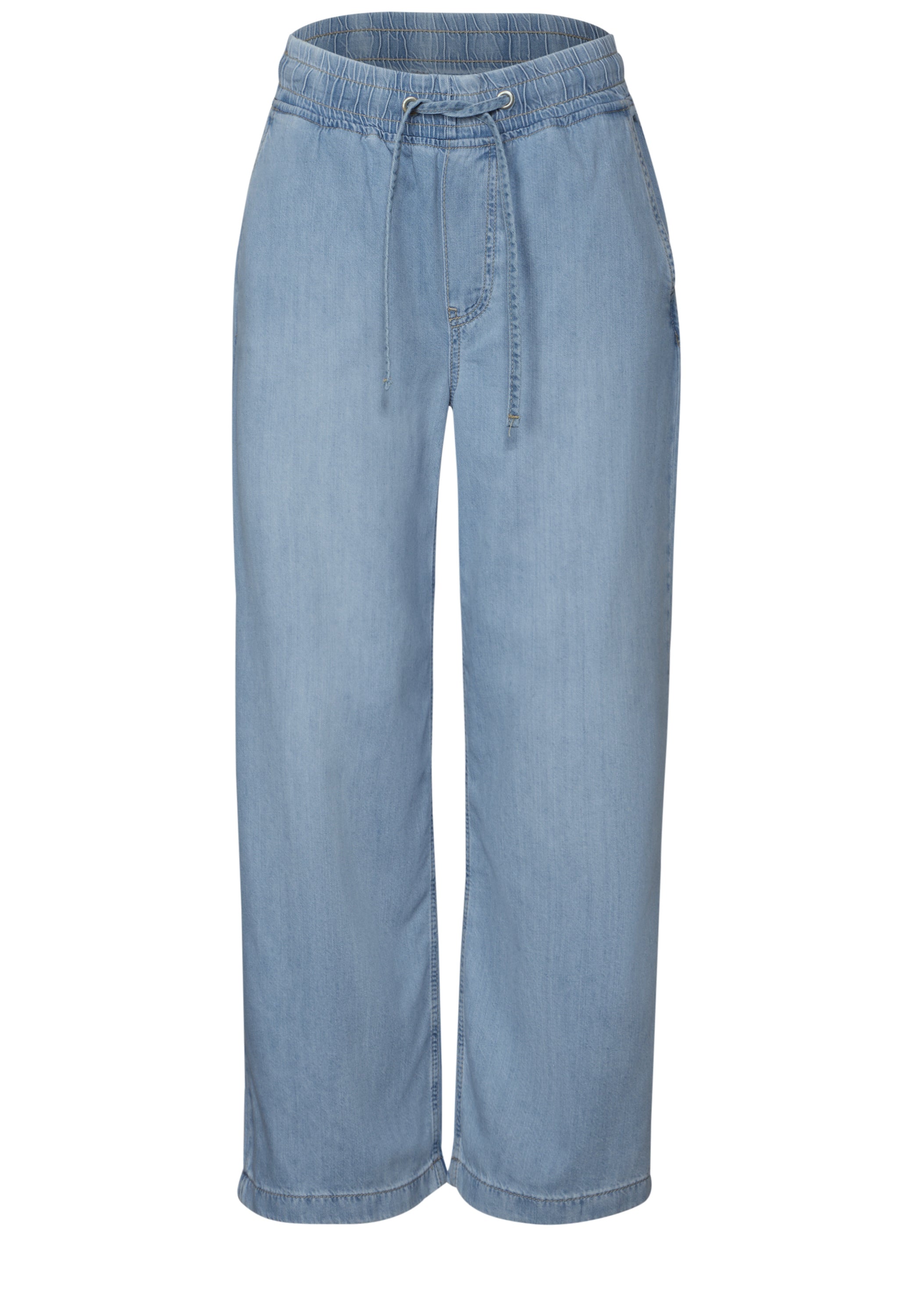 Street One Wide Leg Jeans Damen Loose Fit High Waist Baumwoll-Lyocellmix