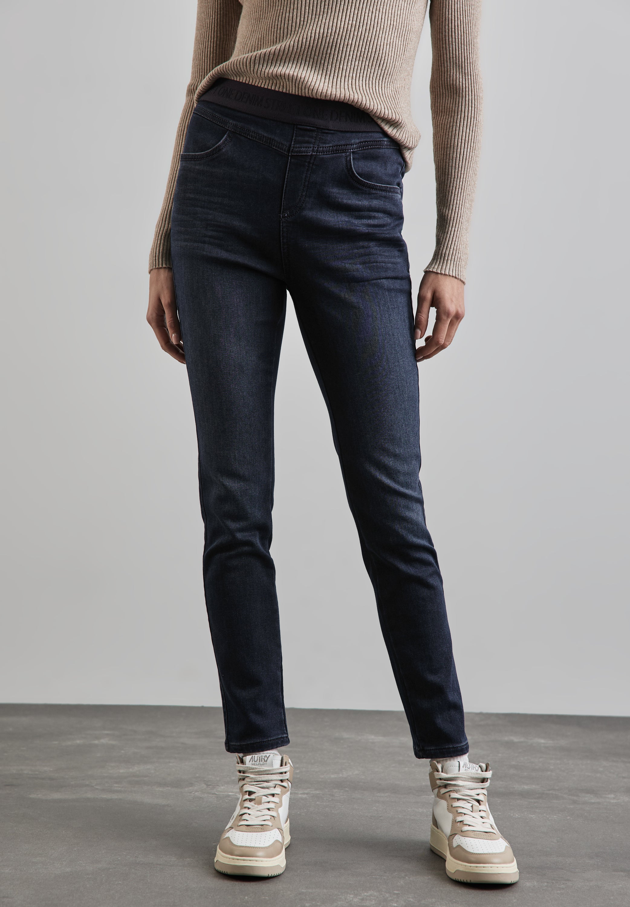Street One Thermo-Jeggings Damen Wärmende High Waist Leggings