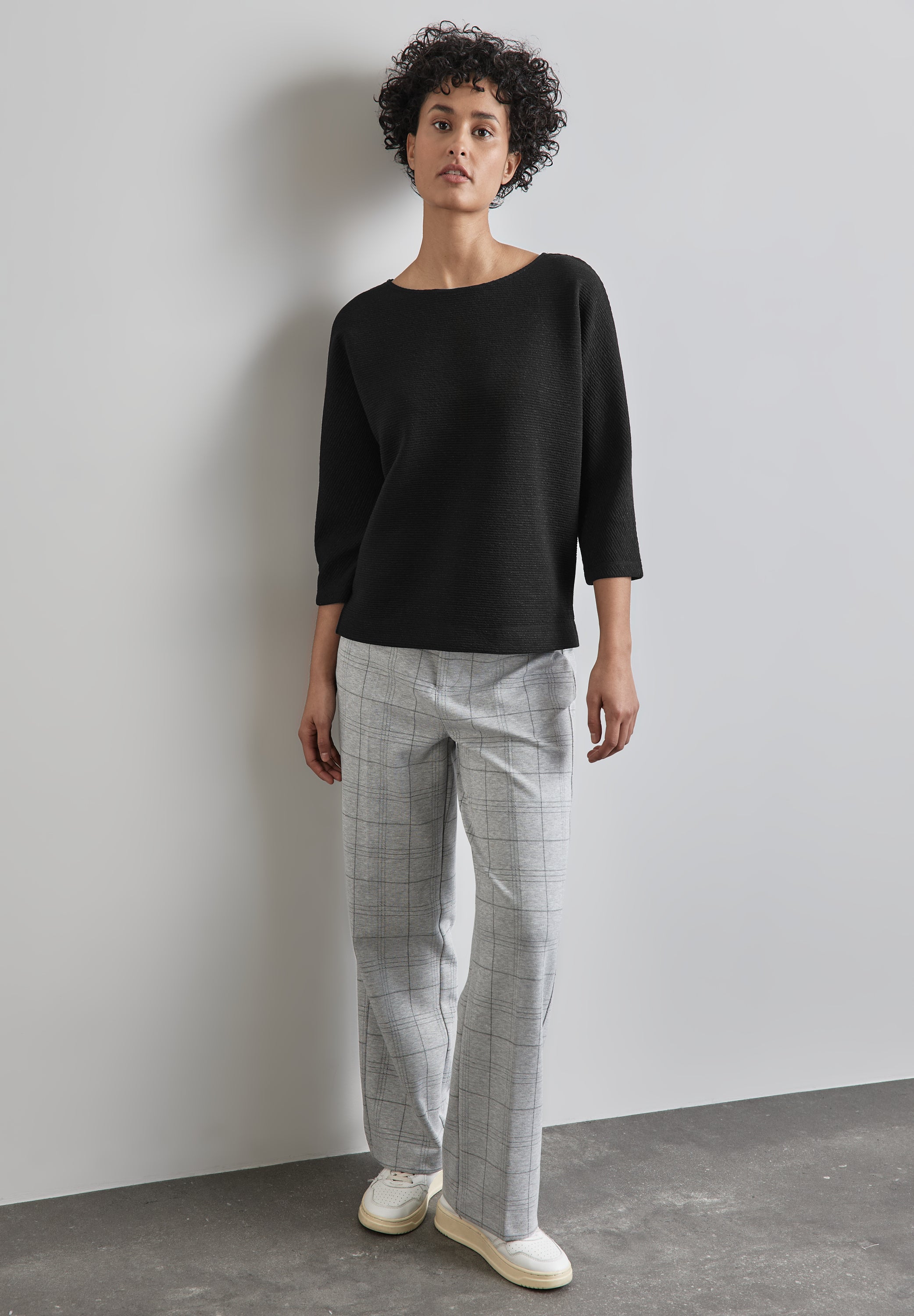 Street One Damenshirt 3/4-Arm mit U-Boot-Ausschnitt