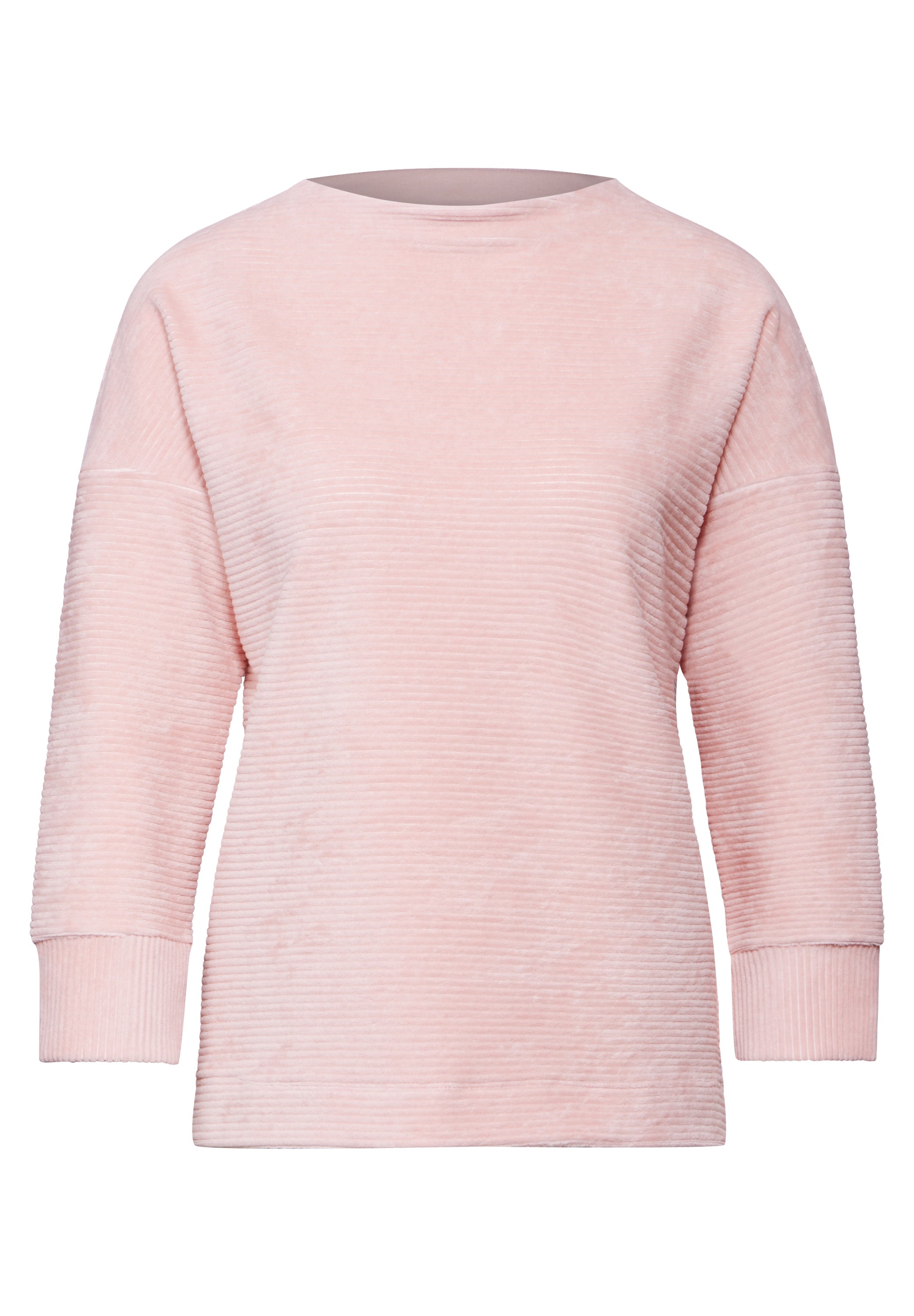 Street One Cordshirt Damen Weicher Cordstoff Turtleneck 3/4-Arm