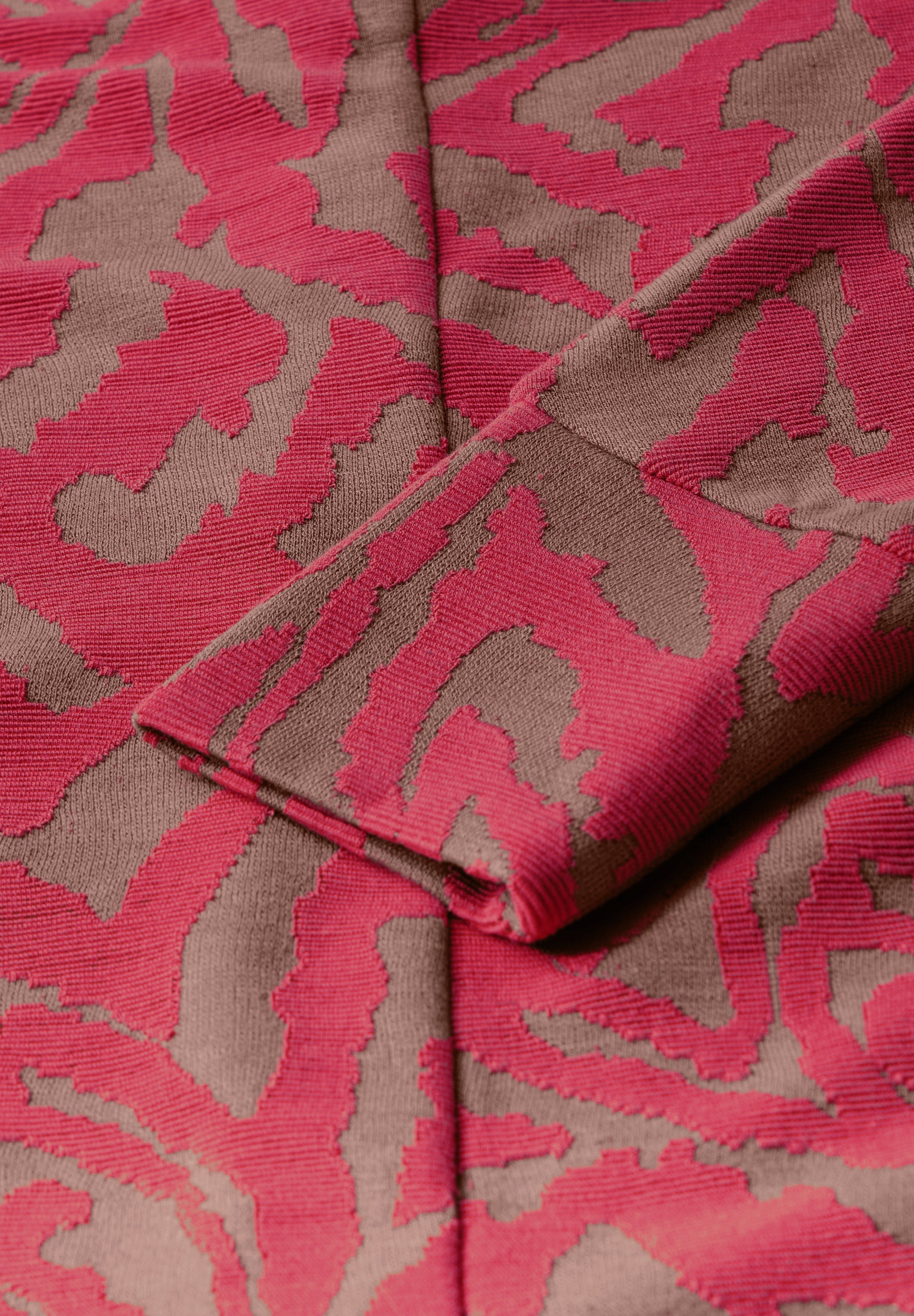 Street One Two-Tone Jacquard Shirt Damen Gemütlich Stretchmaterial