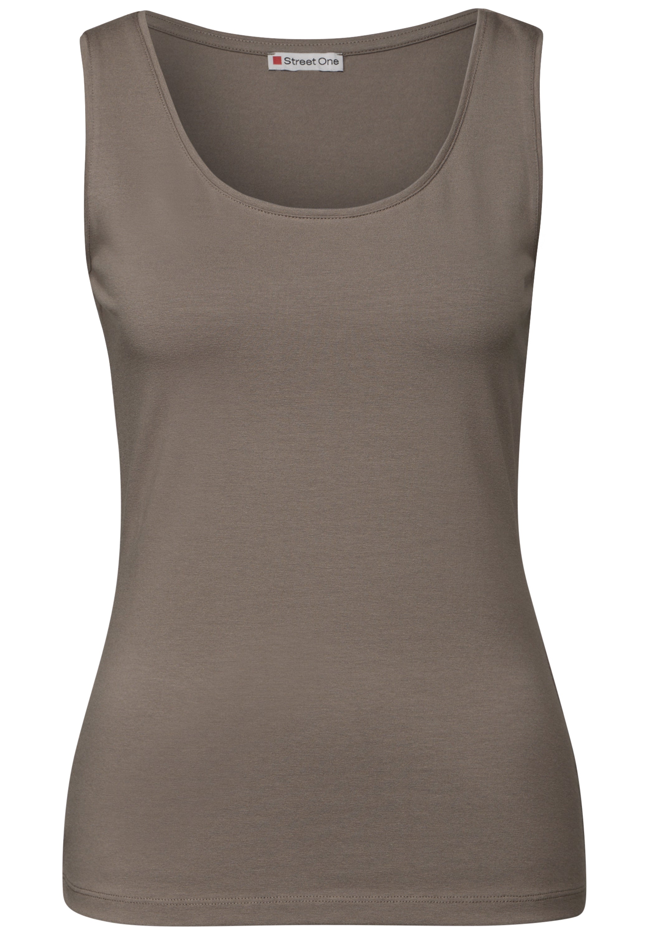 Street One Basic Top Anni Damen Stretch-Materialmix