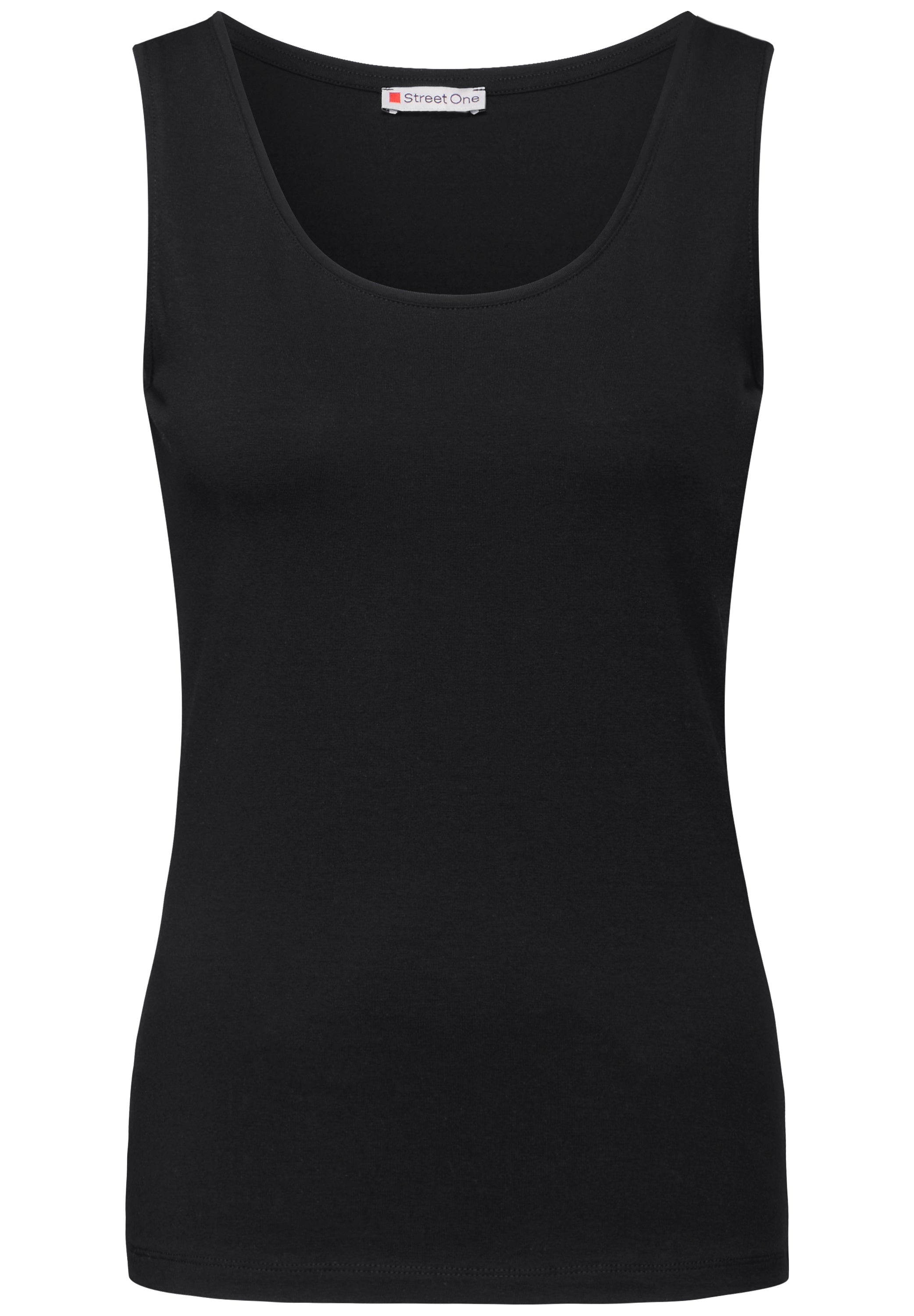 Street One Basic Top Anni Damen Stretch-Materialmix
