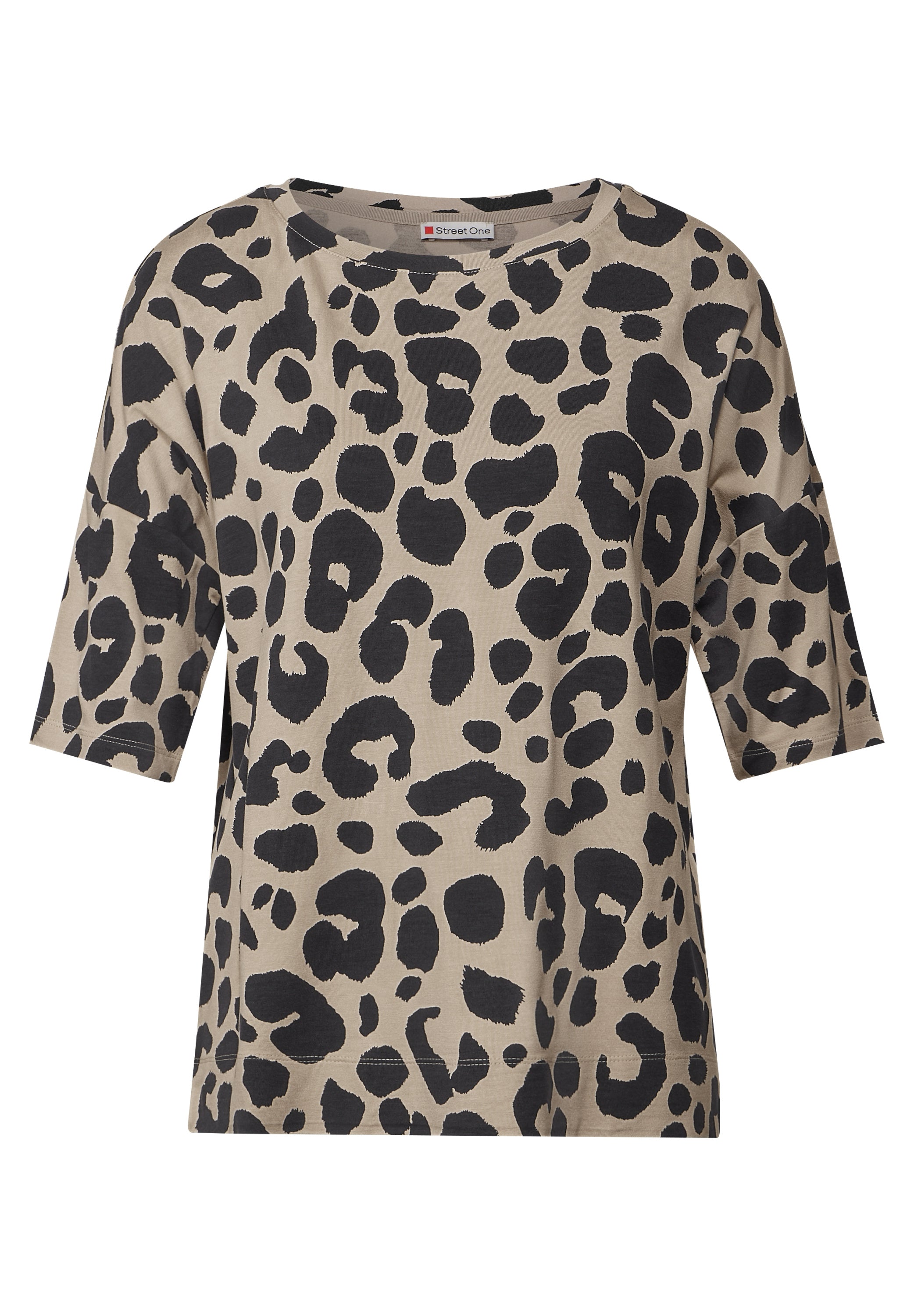 Street One Kurzarmshirt Damen Animal Print Moderner Look